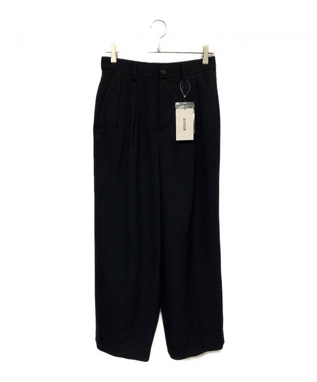 中古・古着通販】ZUCCA (ズッカ) ウーリッシュサージパンツ ネイビー
