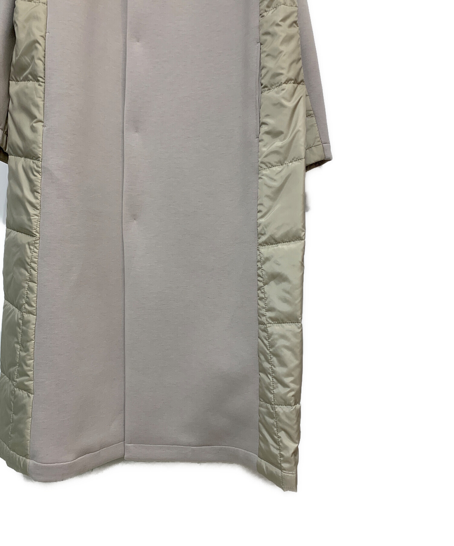 中古・古着通販】ZUCCA (ズッカ) ライトキルトドッキングコート グレー 