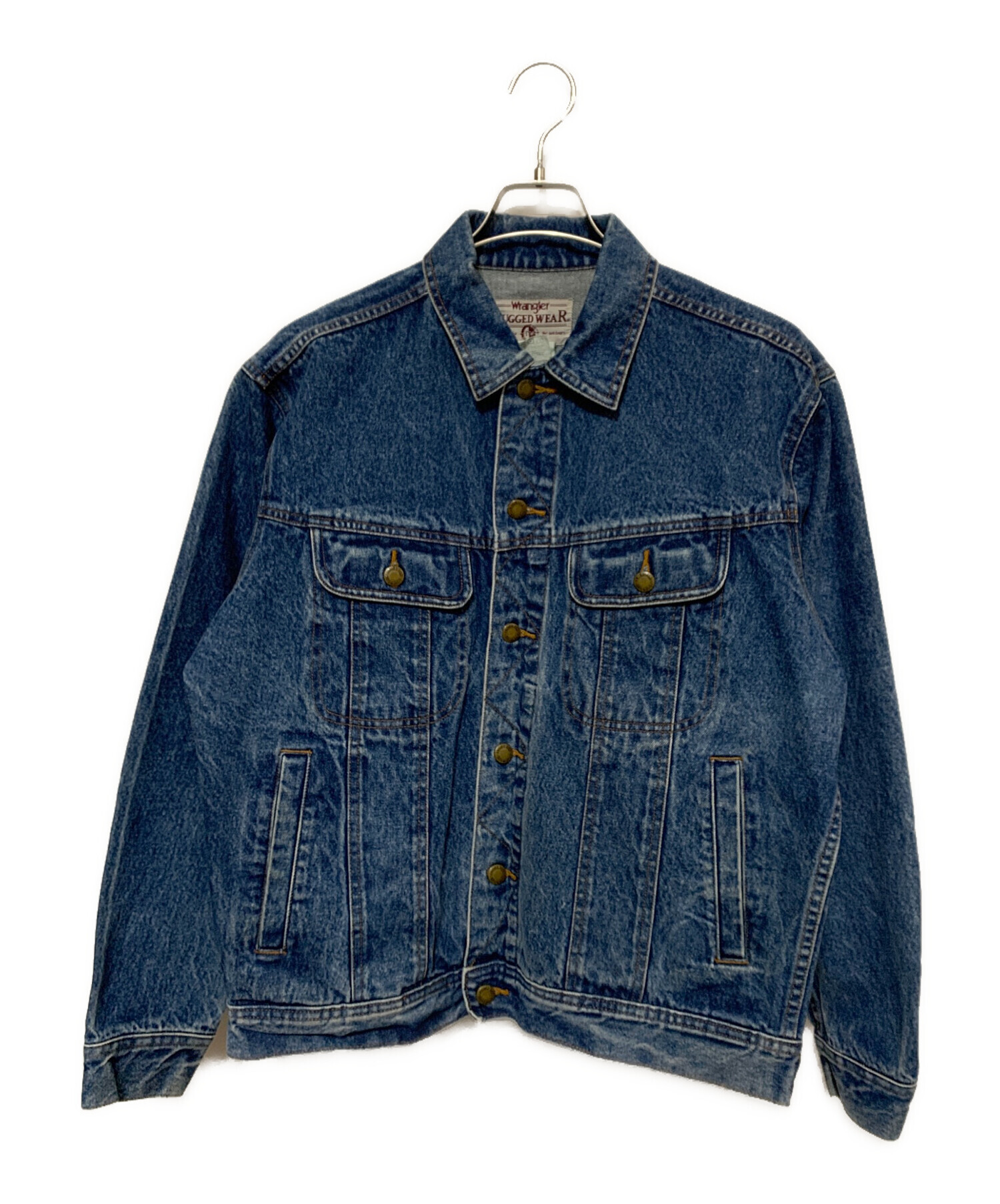 中古・古着通販】Wrangler (ラングラー) デニムジャケット ブルー 中古・古着通販】Wrangler (ラングラー) デニムジャケット ブルー