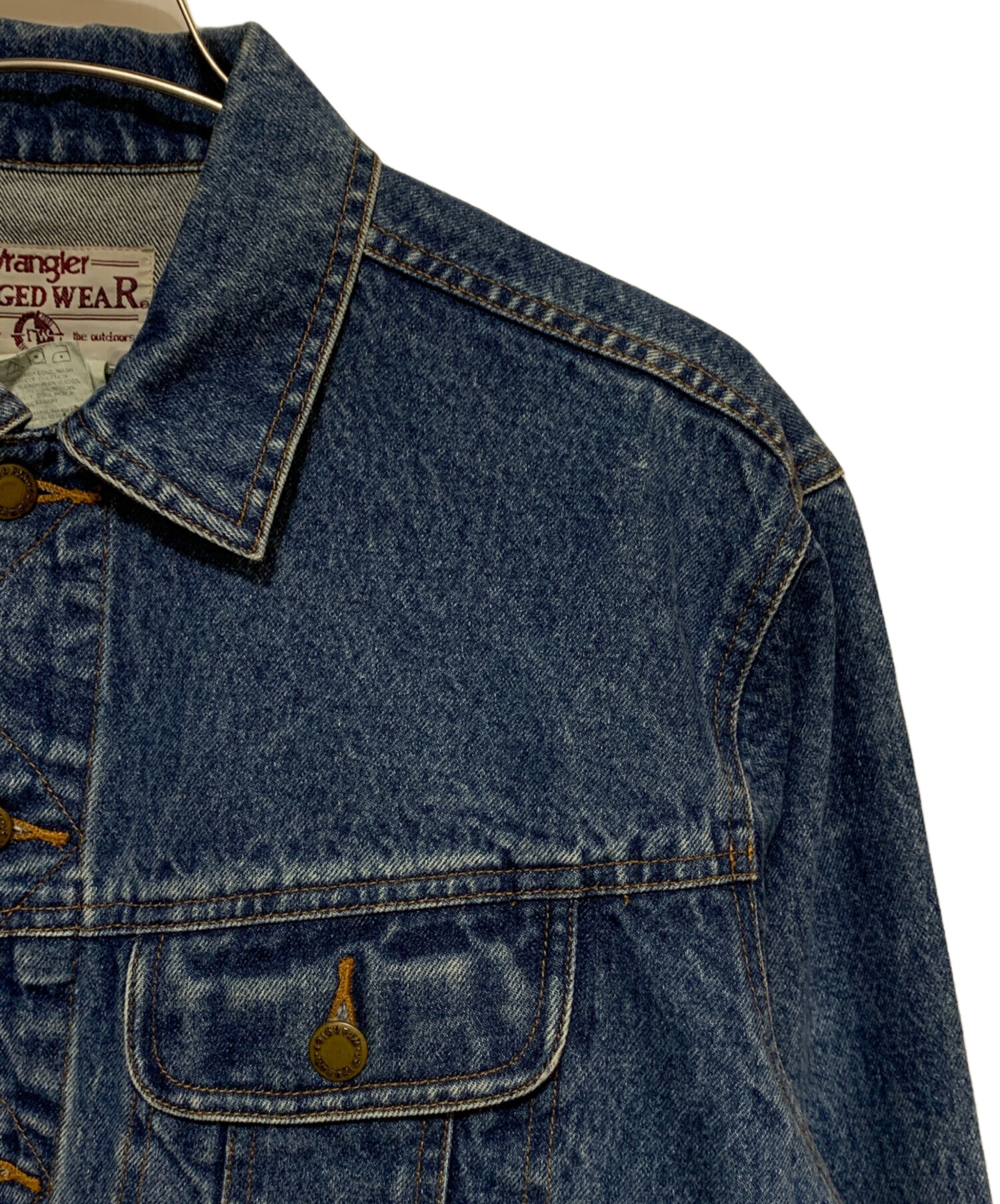 中古・古着通販】Wrangler (ラングラー) デニムジャケット ブルー