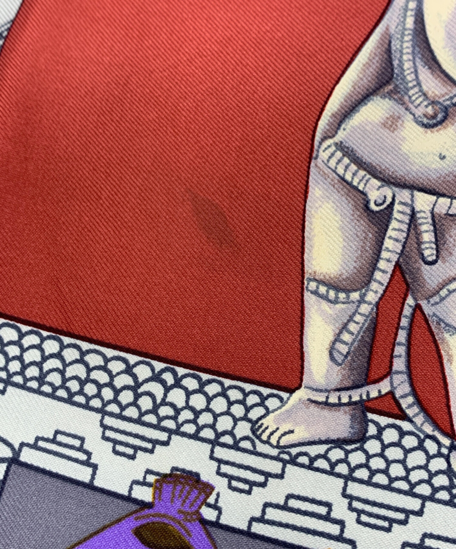 中古・古着通販】HERMES (エルメス) カレ90 TORANA 塔門 レッド