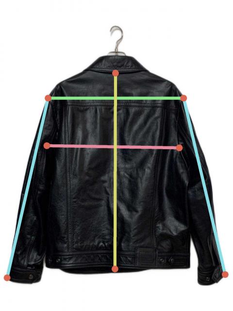 中古・古着通販】COACH (コーチ) レザートラッカージャケット ブラック