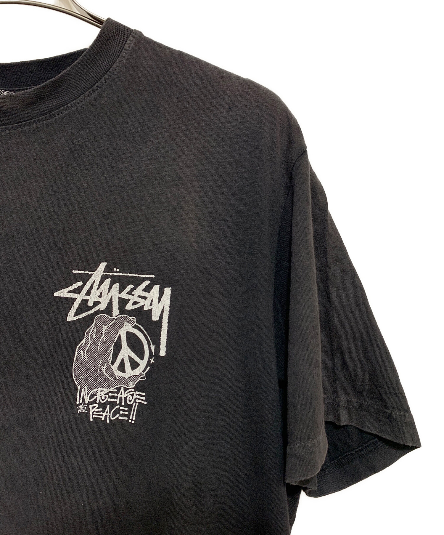 中古・古着通販】stussy (ステューシー) Tシャツ ブラック サイズ:L