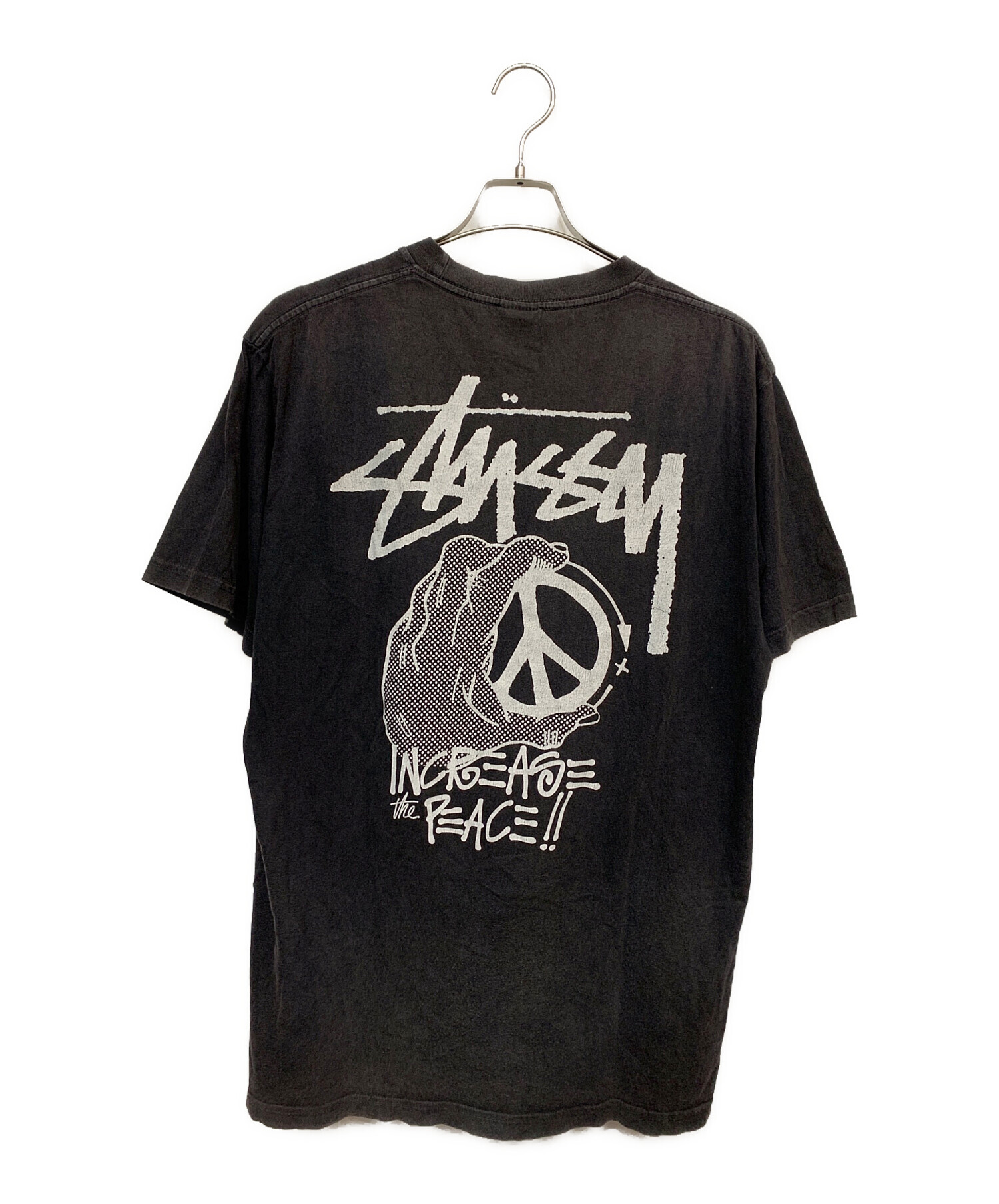 中古・古着通販】stussy (ステューシー) Tシャツ ブラック サイズ:L