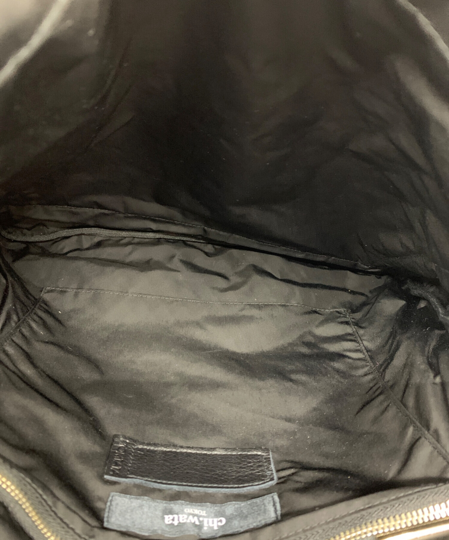 中古・古着通販】chi wata (チワタ) スクエアリュック ブラック