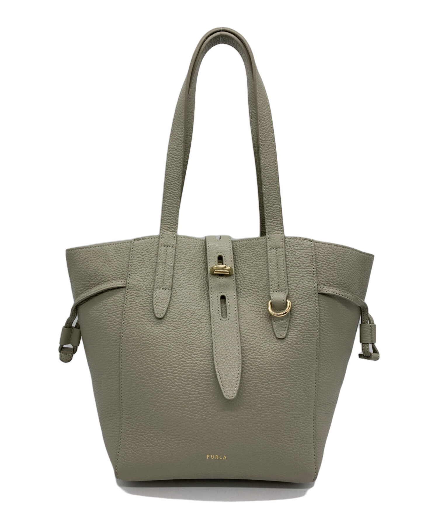 中古・古着通販】FURLA (フルラ) NET トートバッグ グレー｜ブランド 