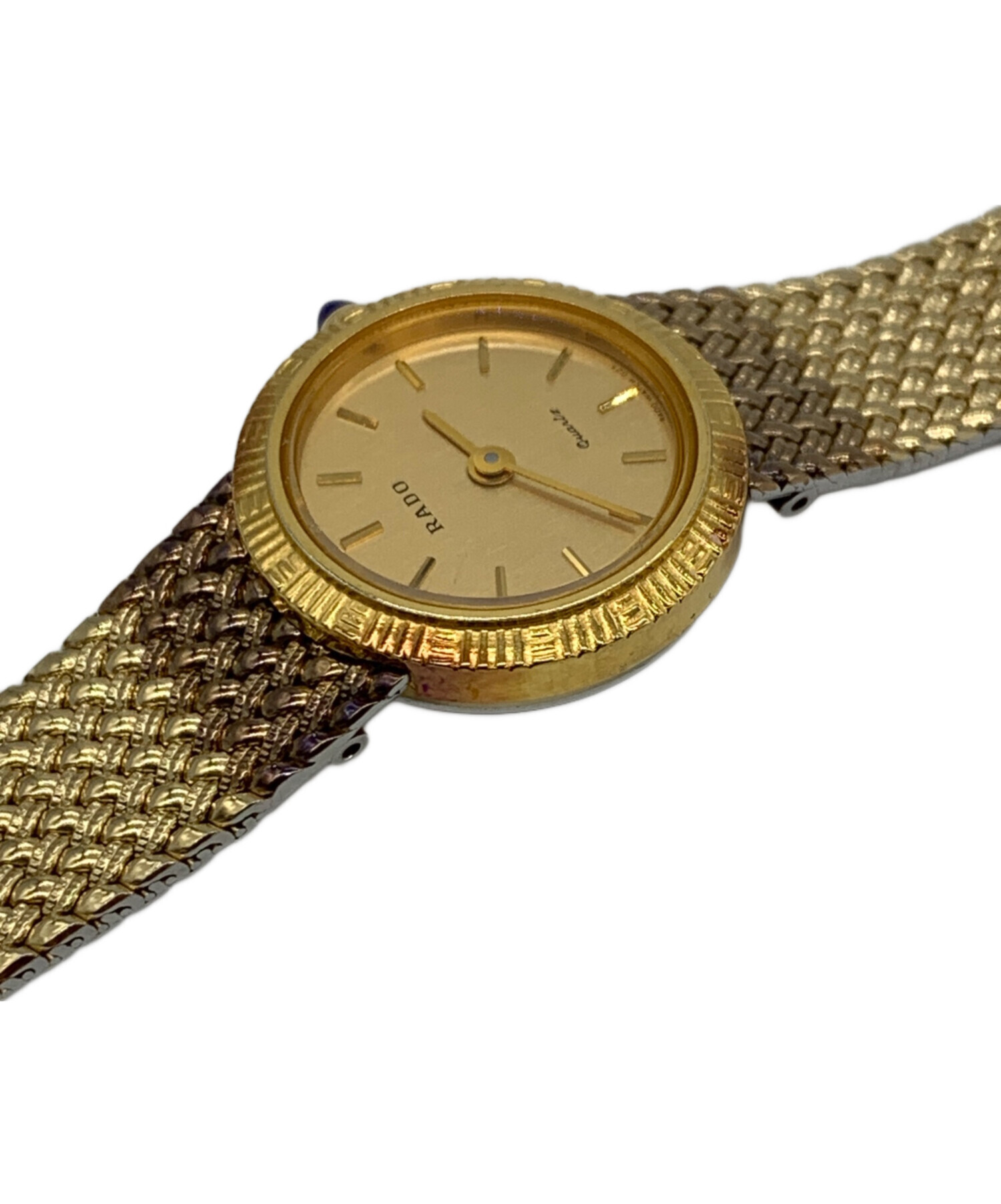 ✨RADO✨ラドー✨デイト✨コンビ✨ゴールド文字盤✨クォーツ✨腕時計✨ 中古・古着通販】RADO (ラドー) クォーツ腕時計 ゴールド｜ブランド