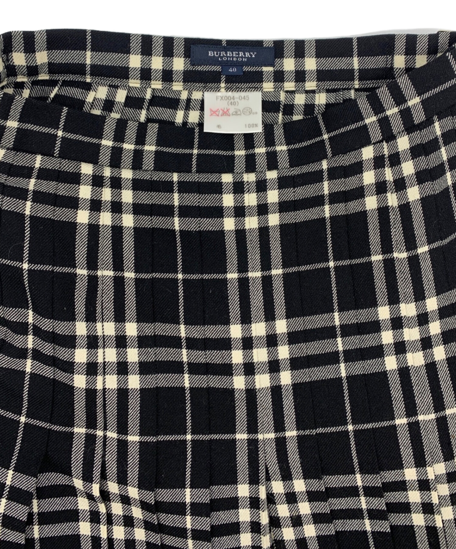 バーバリーロンドン　BURBERRY LONDON ラップスカート　プリーツ 中古・古着通販】BURBERRY LONDON (バーバリーロンドン) ノバチェック