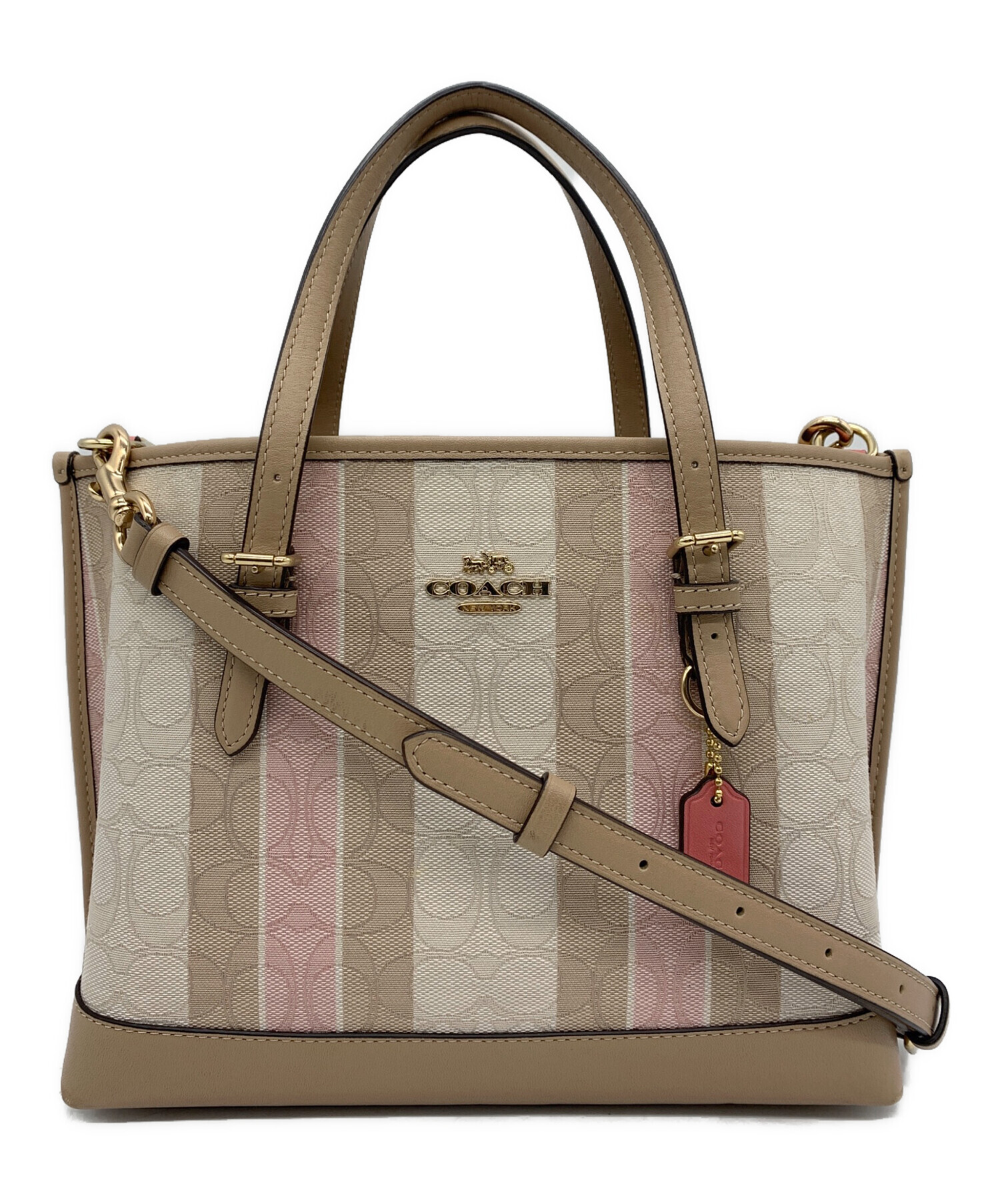 中古・古着通販】COACH (コーチ) モリー トート 25 ジャガードウィズ