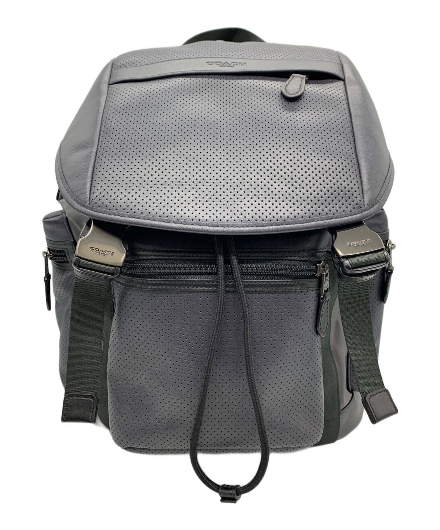 中古・古着通販】COACH (コーチ) パーフォレイテッドバックパック