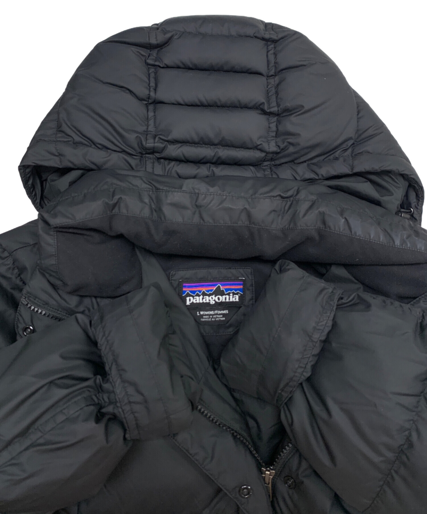 【極暖】patagoniaパタゴニア ダウンロングコートブラック patagonia（パタゴニア） ダウンジャケット レディース サイレント
