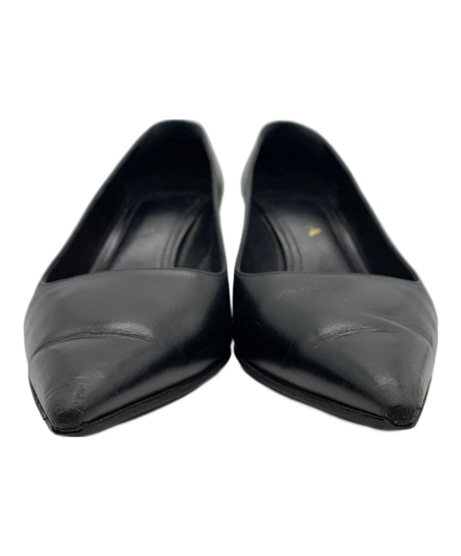 中古・古着通販】PRADA (プラダ) パンプス ブラック サイズ:35 1/2