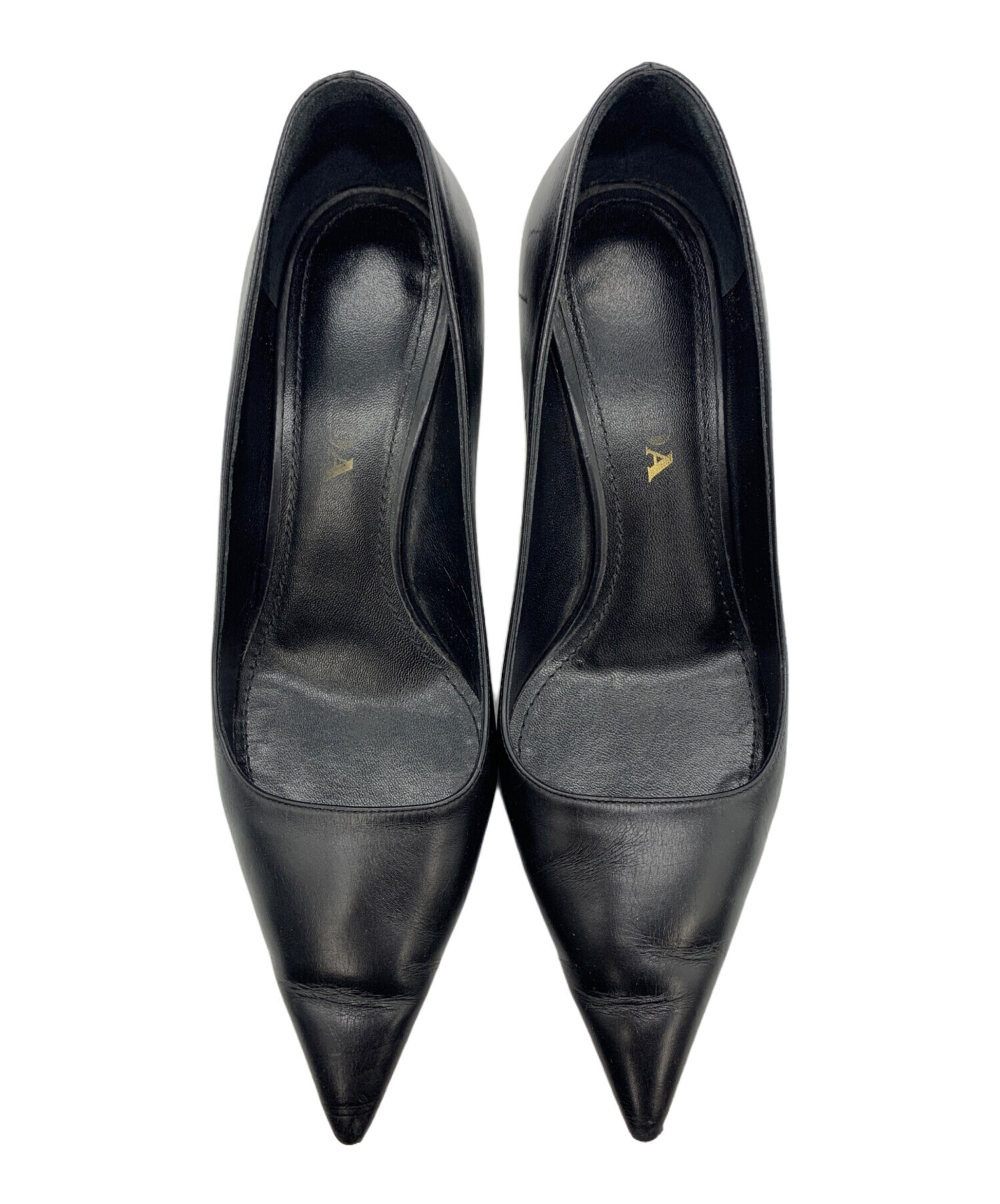 中古・古着通販】PRADA (プラダ) パンプス ブラック サイズ:35 1/2