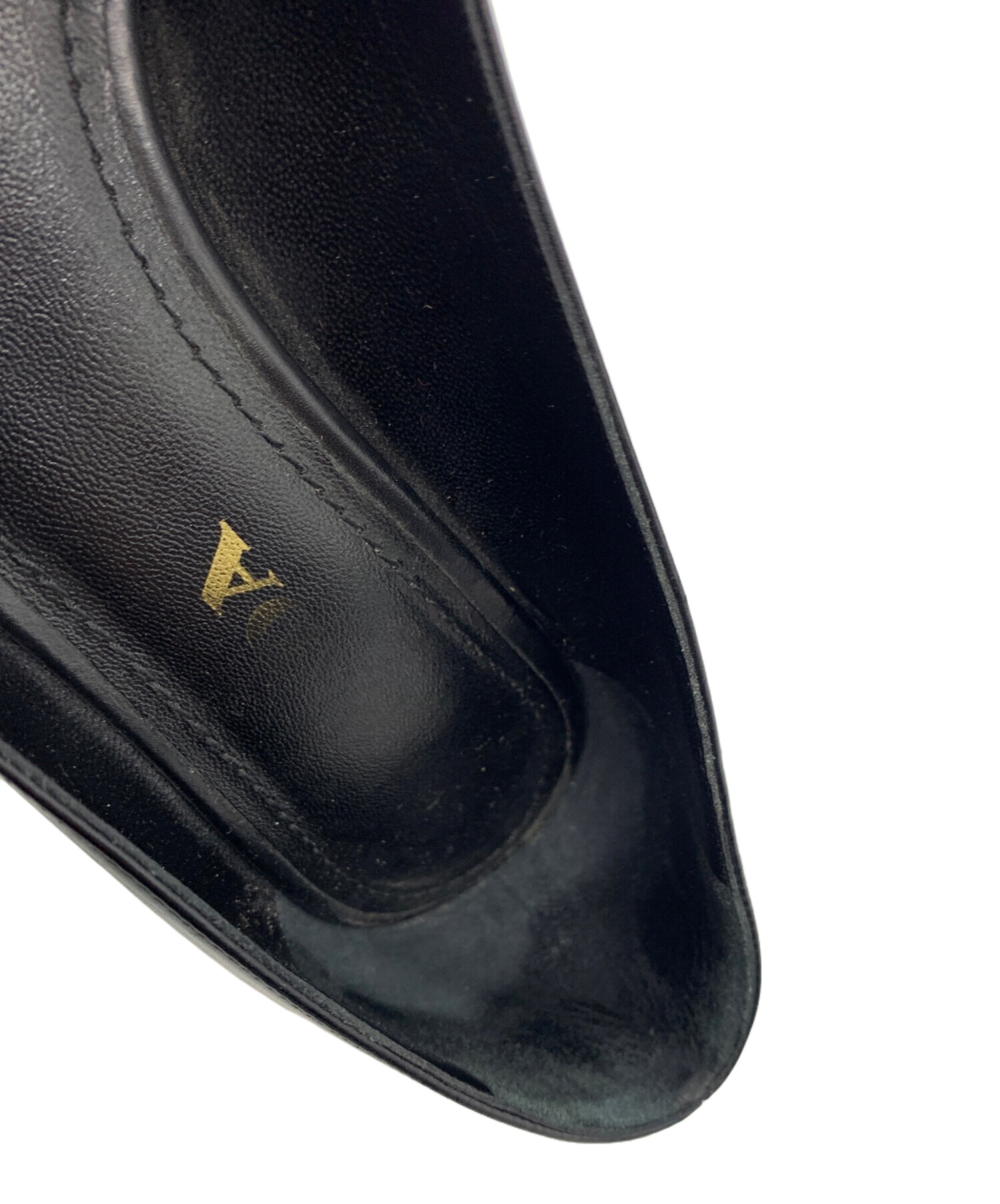 中古・古着通販】PRADA (プラダ) パンプス ブラック サイズ:35 1/2