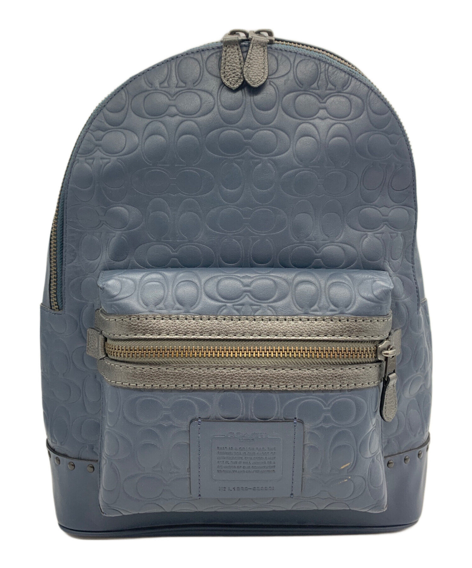 中古・古着通販】COACH (コーチ) シグネチャーバックパック ブルー