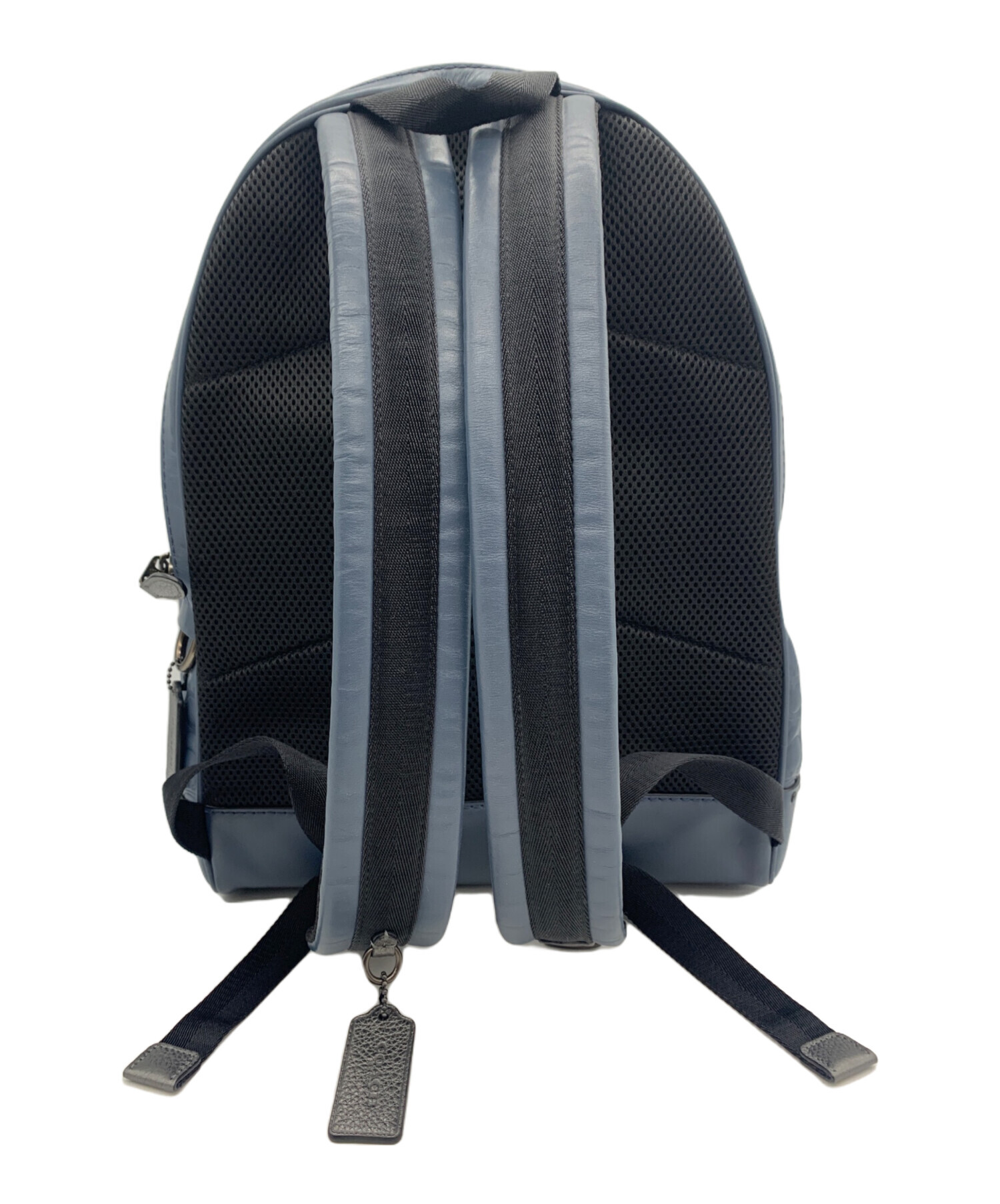 【中古】COACH コーチ C2949リュック バックパック シグネチャ 中古・古着通販】COACH (コーチ) シグネチャーバックパック ブルー