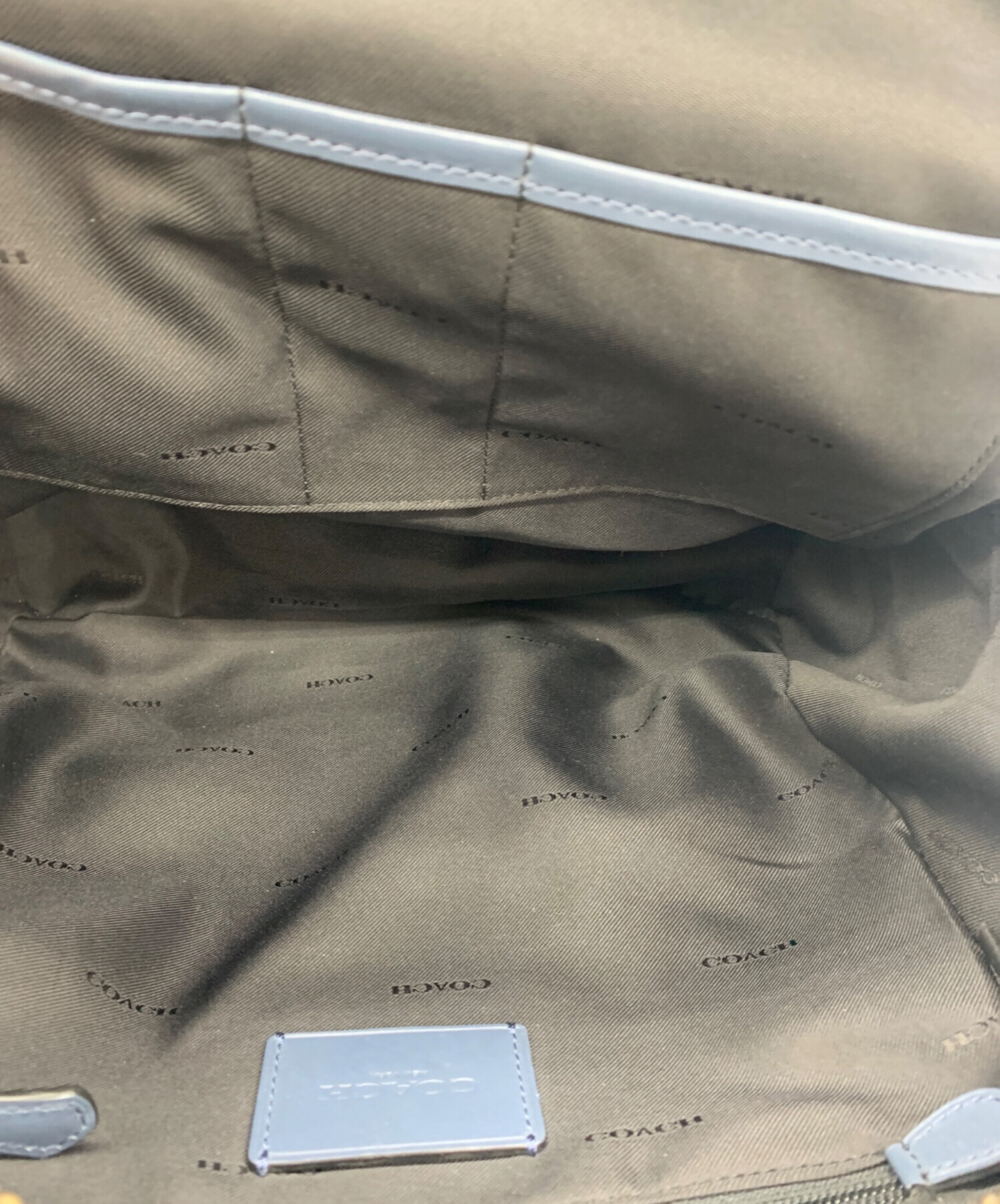 中古・古着通販】COACH (コーチ) シグネチャーバックパック ブルー