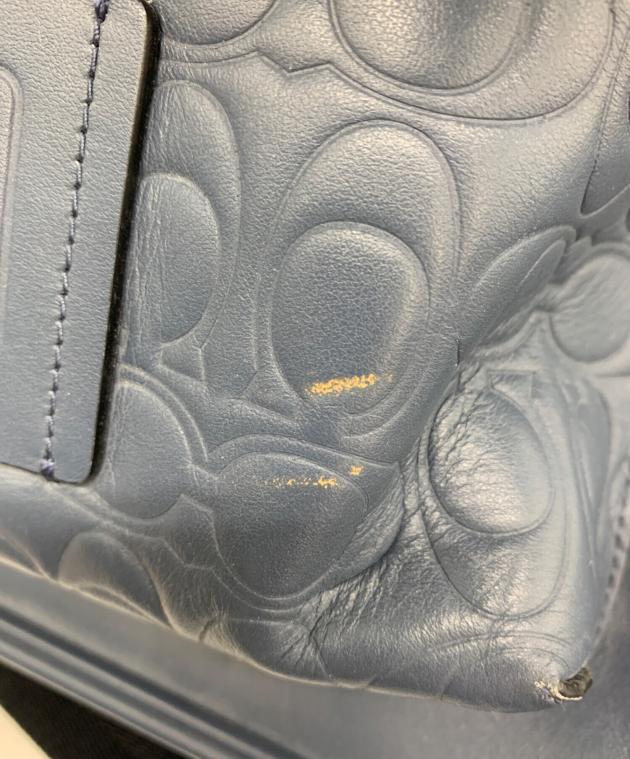 中古・古着通販】COACH (コーチ) シグネチャーバックパック ブルー