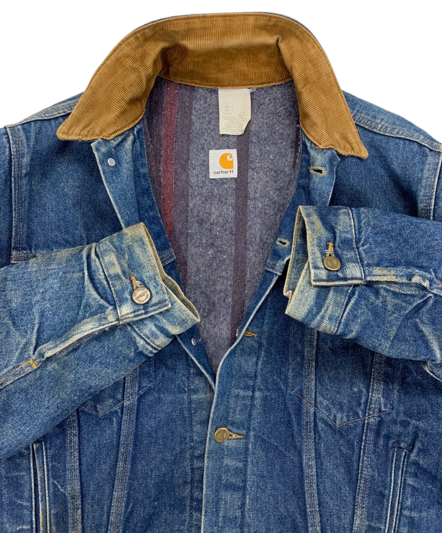 中古・古着通販】CarHartt (カーハート) デニムジャケット インディゴ 