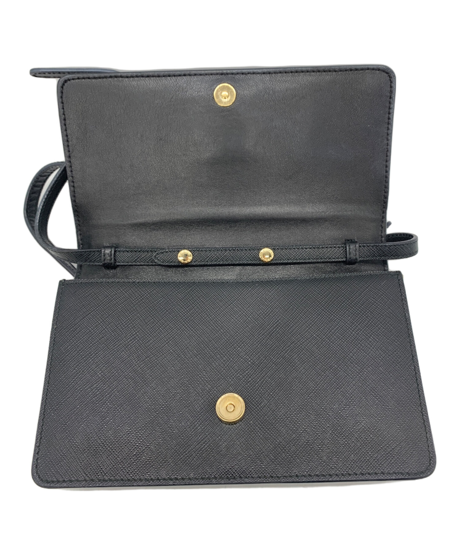 中古・古着通販】PRADA (プラダ) ショルダーウォレット ブラック