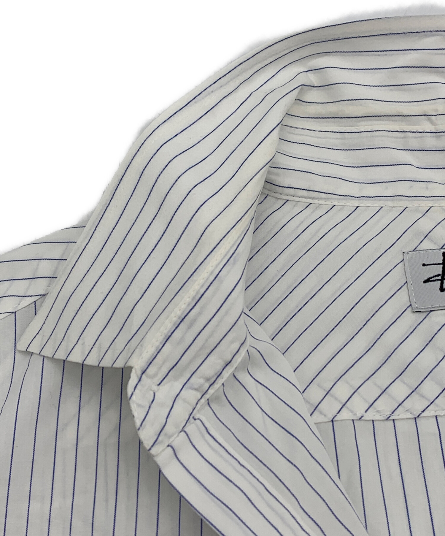 中古・古着通販】stussy (ステューシー) ストライプシャツ ホワイト