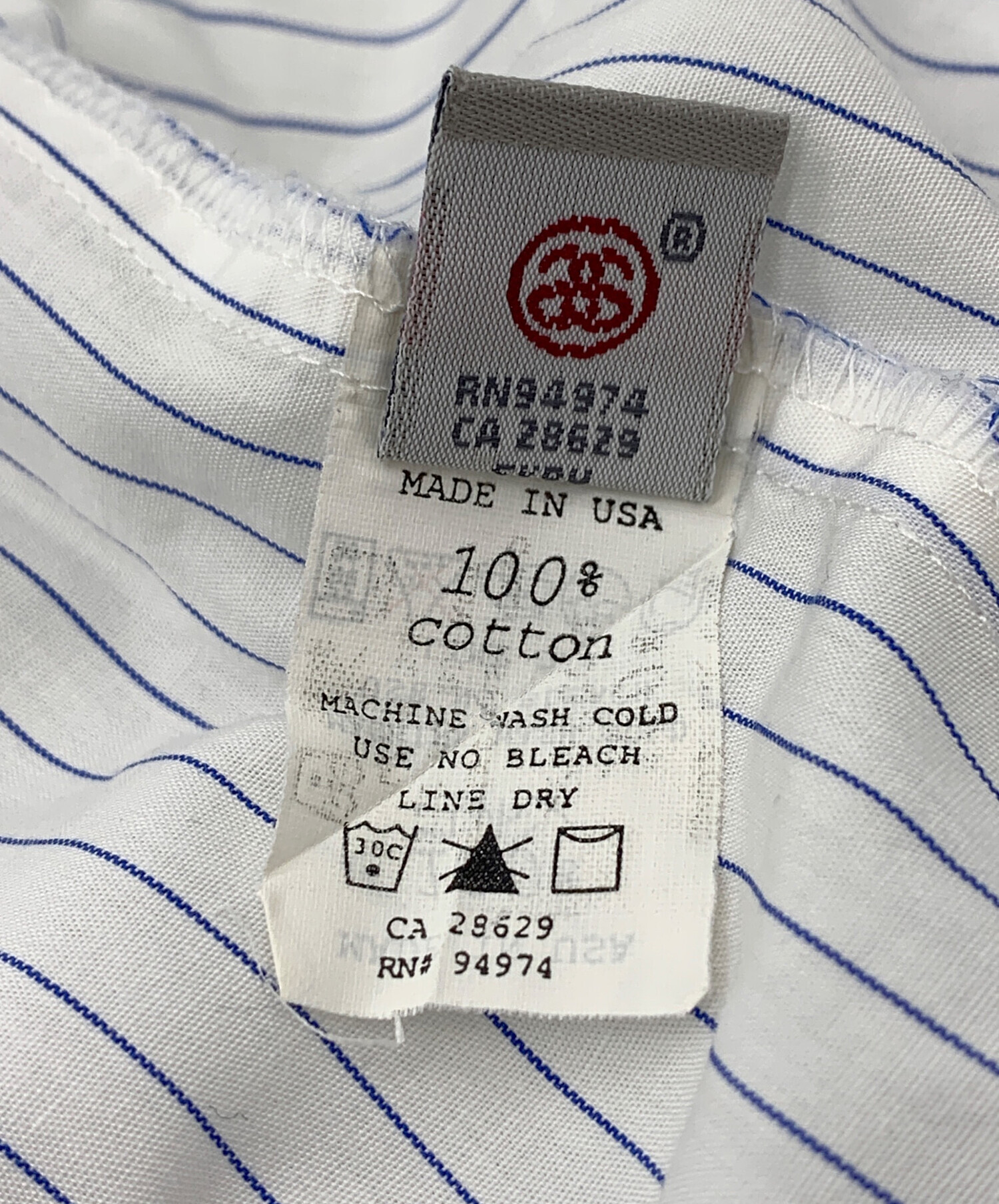 中古・古着通販】stussy (ステューシー) ストライプシャツ ホワイト