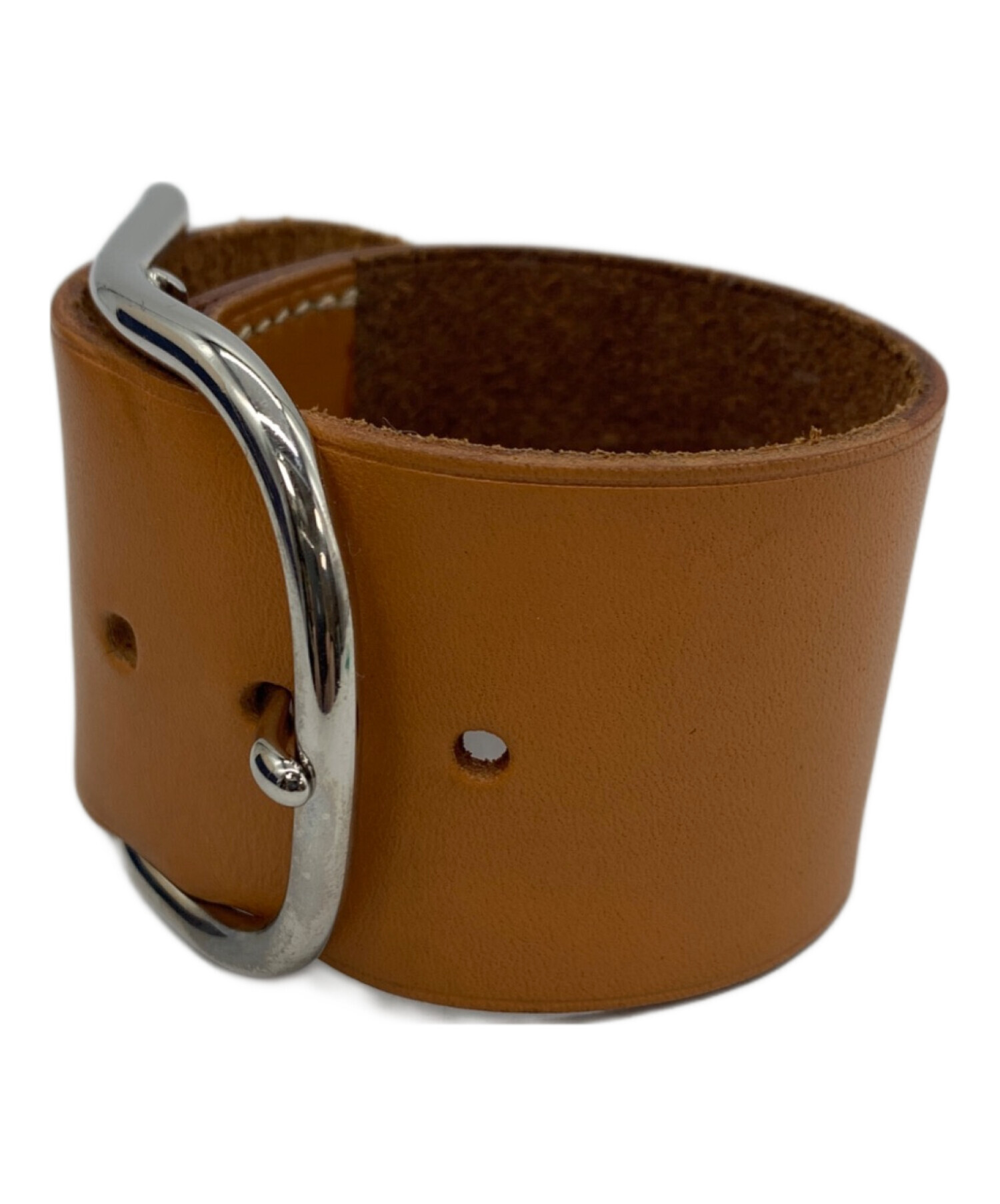 中古・古着通販】HERMES (エルメス) レザーブレストレット ブラウン