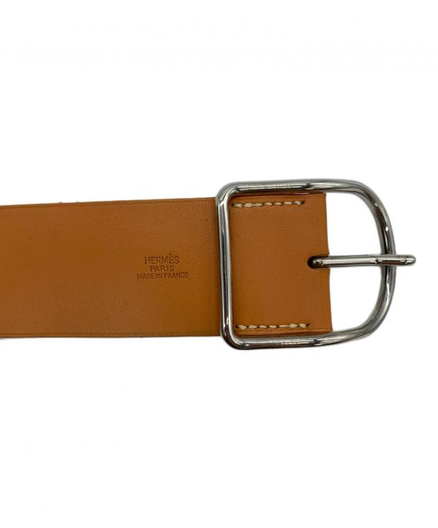 中古・古着通販】HERMES (エルメス) レザーブレストレット ブラウン