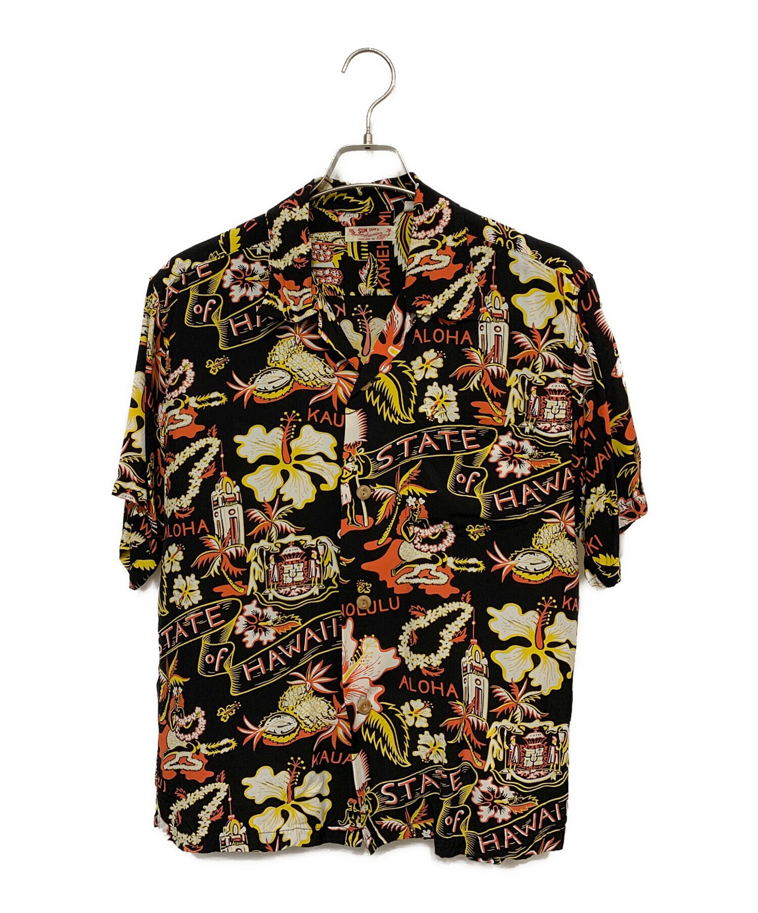00s SUNSURF サンサーフ　アロハシャツ　SS30092　古着　アメカジ 中古・古着通販】Sun Surf (サンサーフ) アロハシャツ ブラック サイズ