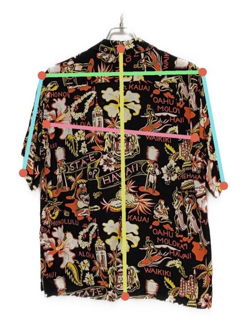 中古・古着通販】Sun Surf (サンサーフ) アロハシャツ ブラック サイズ