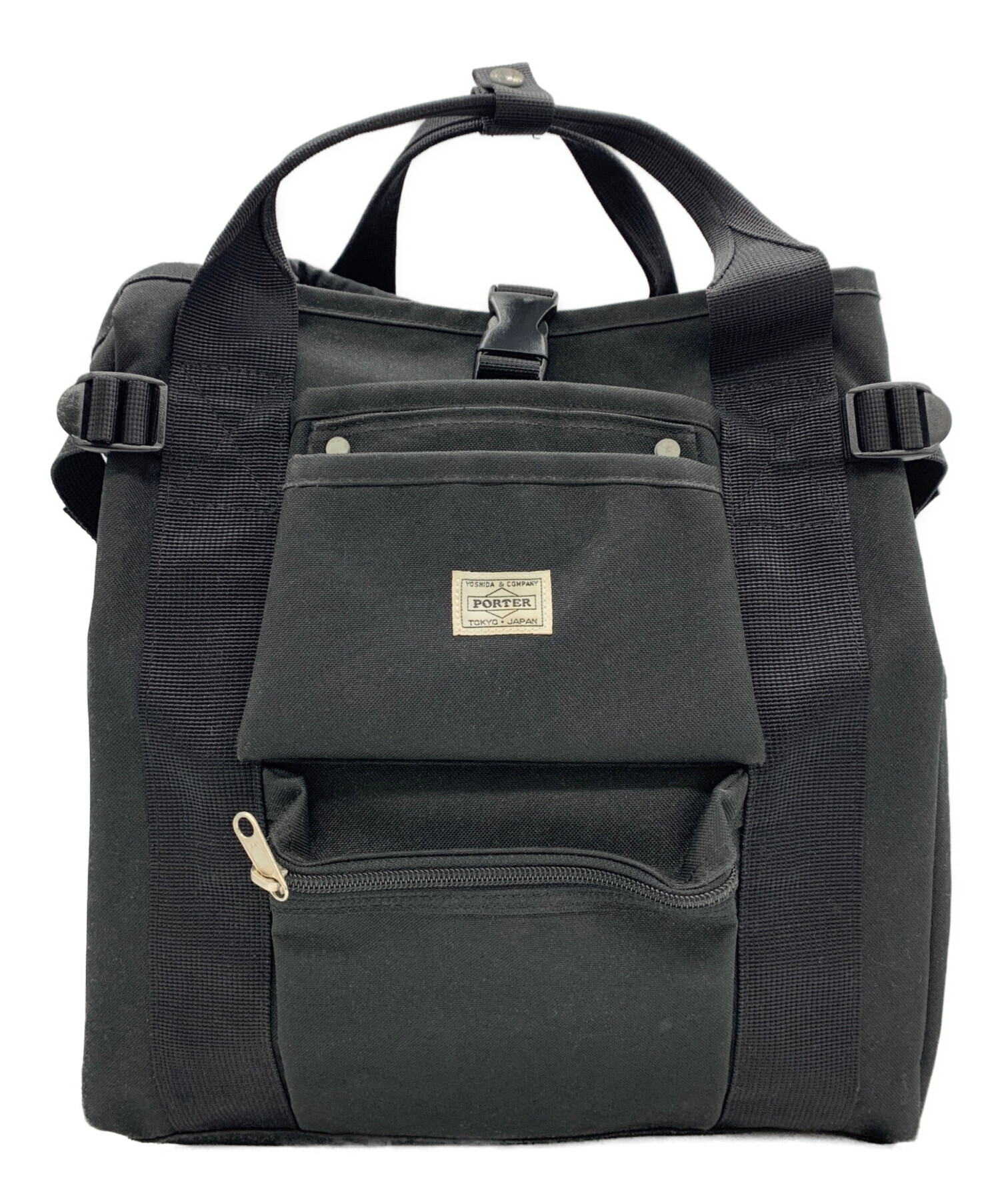 PORTER ポーター バックパック・リュック  黒 【古着】【中古】【送料無料】 中古・古着通販】PORTER (ポーター) B印 リュック ブラック｜ブランド