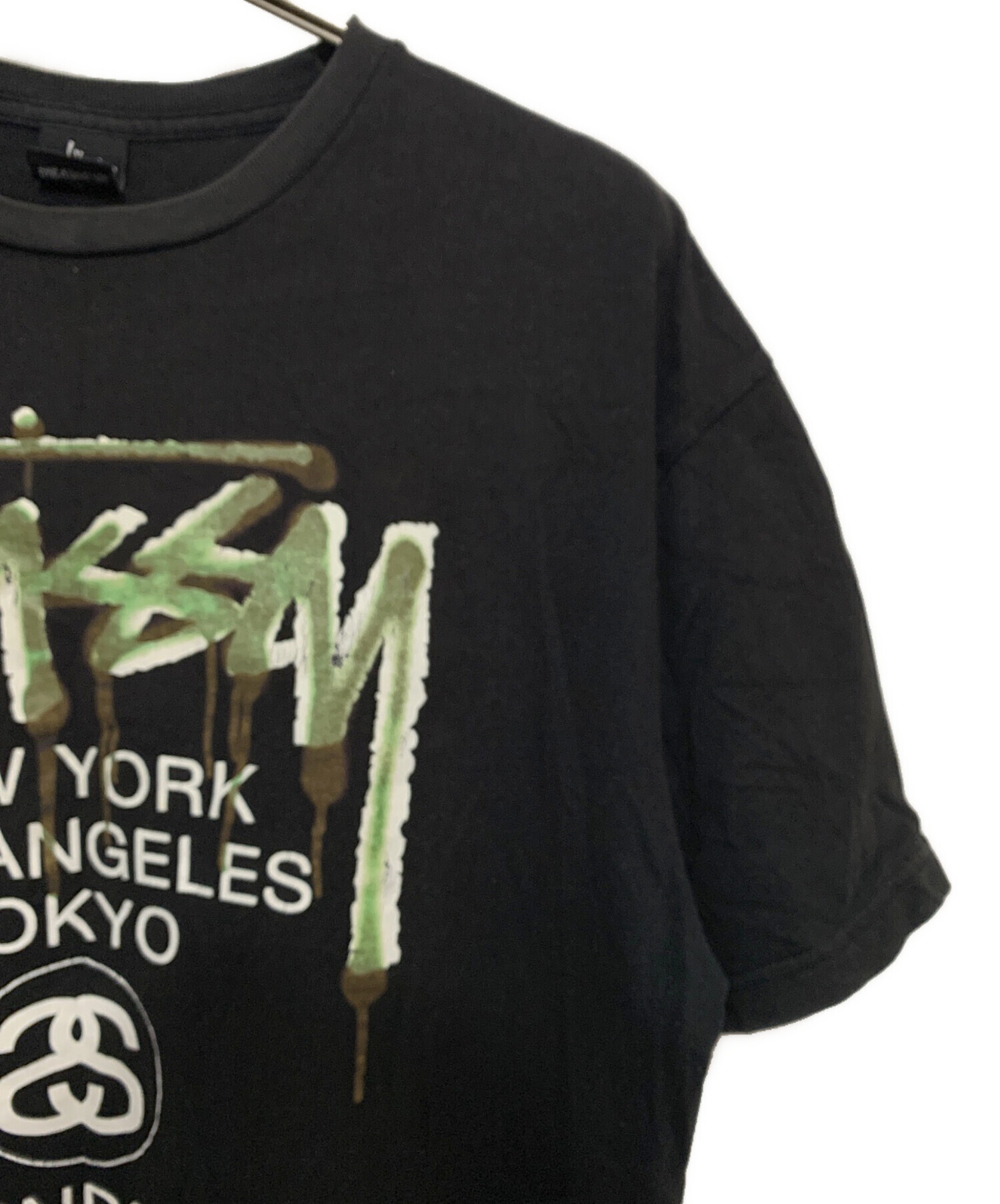 中古・古着通販】stussy (ステューシー) プリント Tee ブラック サイズ 