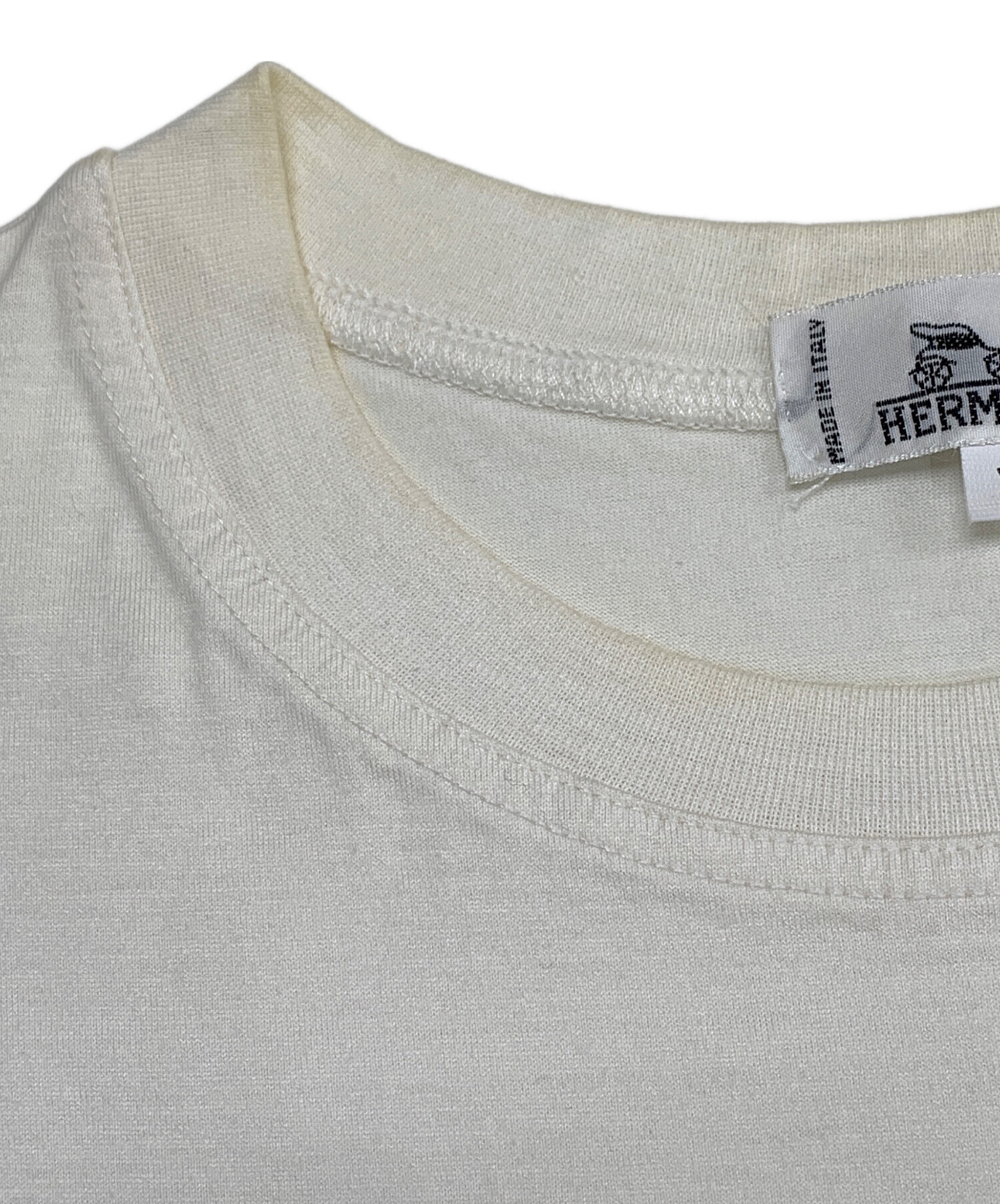中古・古着通販】HERMES (エルメス) 半袖カットソー ホワイト サイズ 