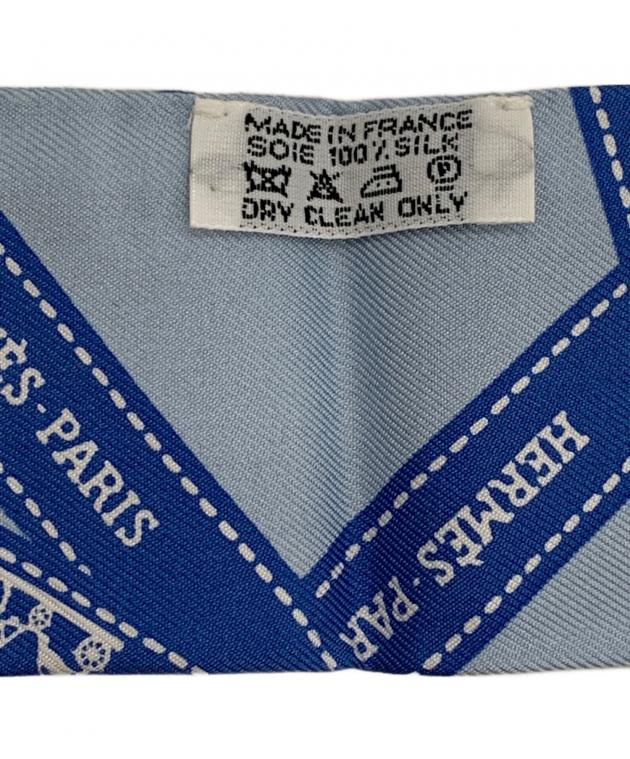 中古・古着通販】HERMES (エルメス) ツイリー ブルー｜ブランド・古着