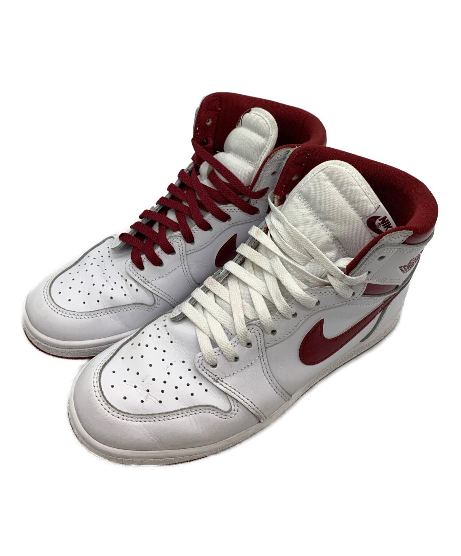 中古・古着通販】NIKE (ナイキ) AIR JORDAN 1 HIGH 85 ホワイト×レッド 