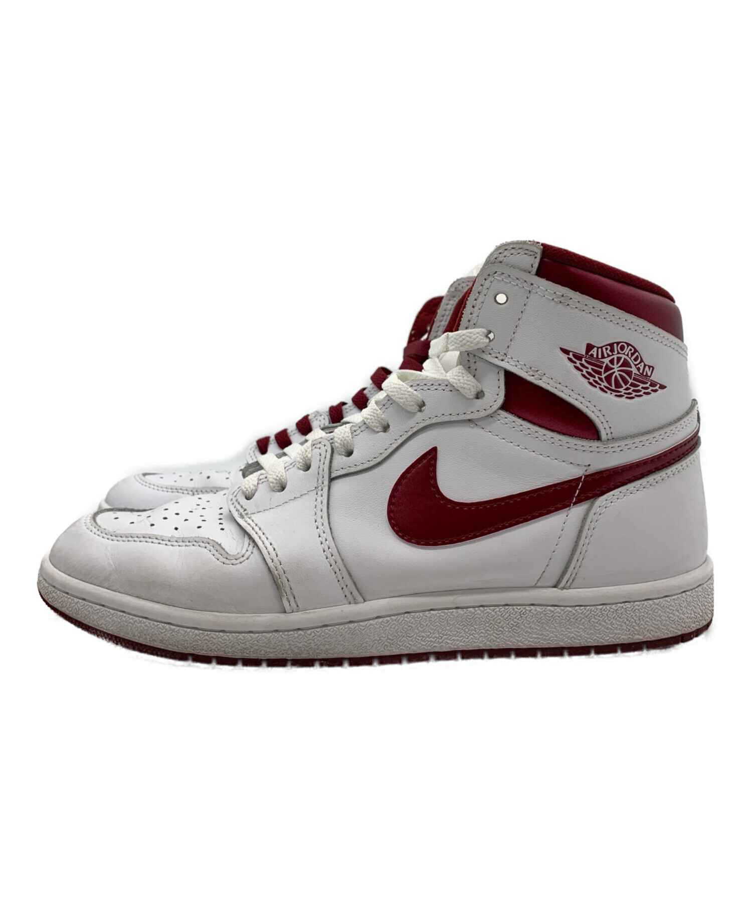 中古・古着通販】NIKE (ナイキ) AIR JORDAN 1 HIGH 85 ホワイト×レッド 