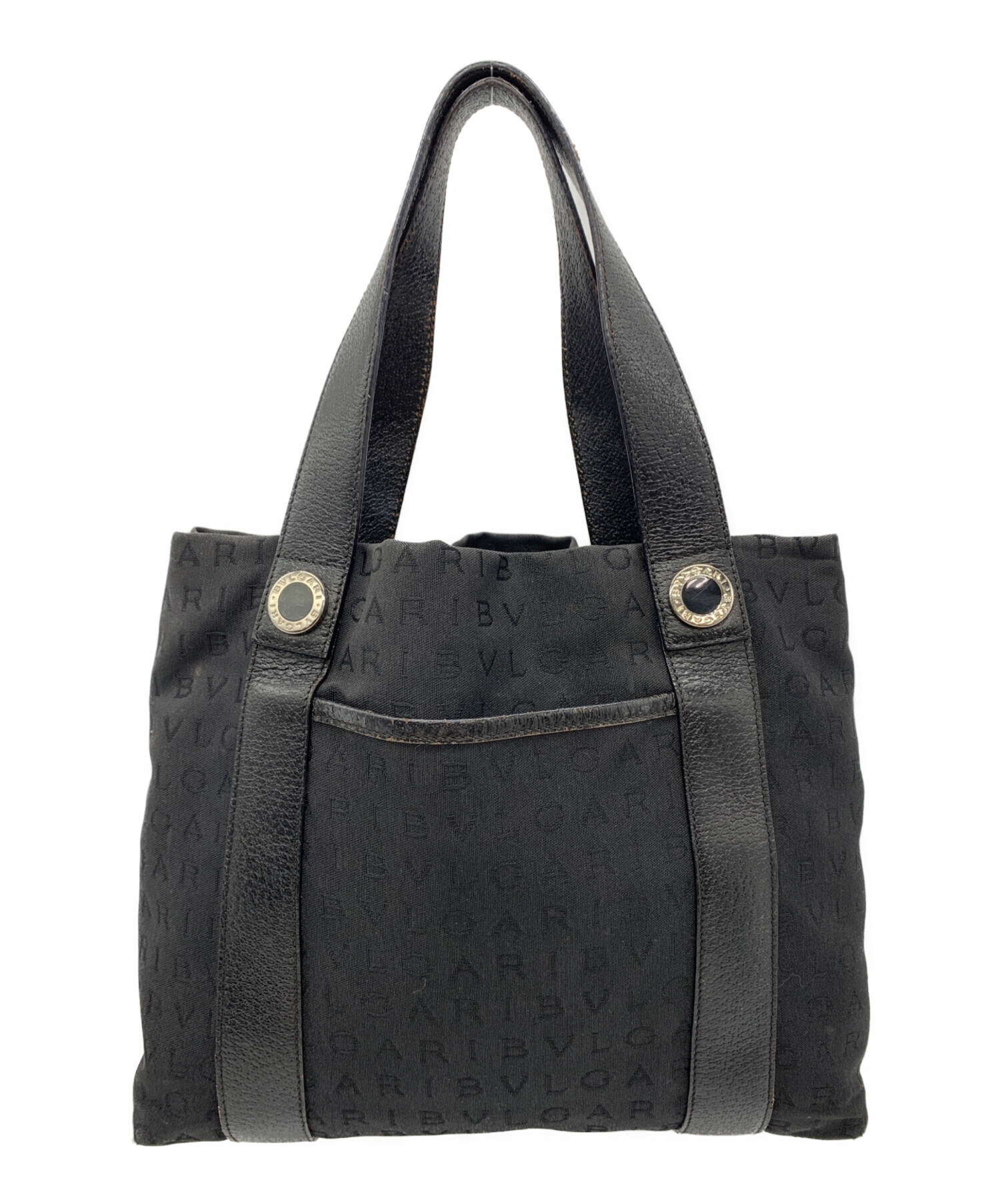 BVLGARI　トートバッグ　黒　A232 中古・古着通販】BVLGARI (ブルガリ) APRBER ミニトートバッグ
