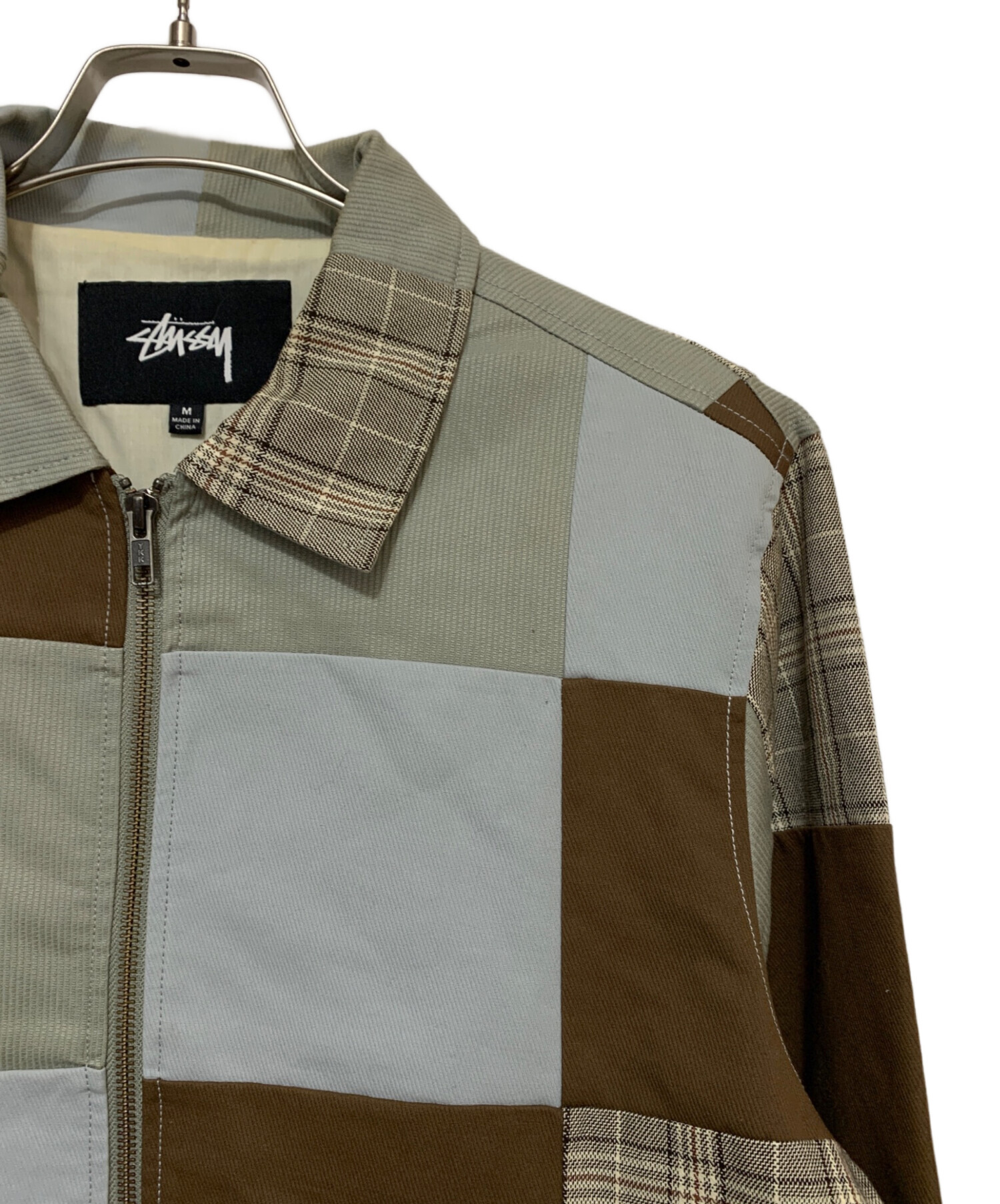 Stussy パッチワークジャケット L 中古・古着通販】stussy (ステューシー) パッチワークジャケット