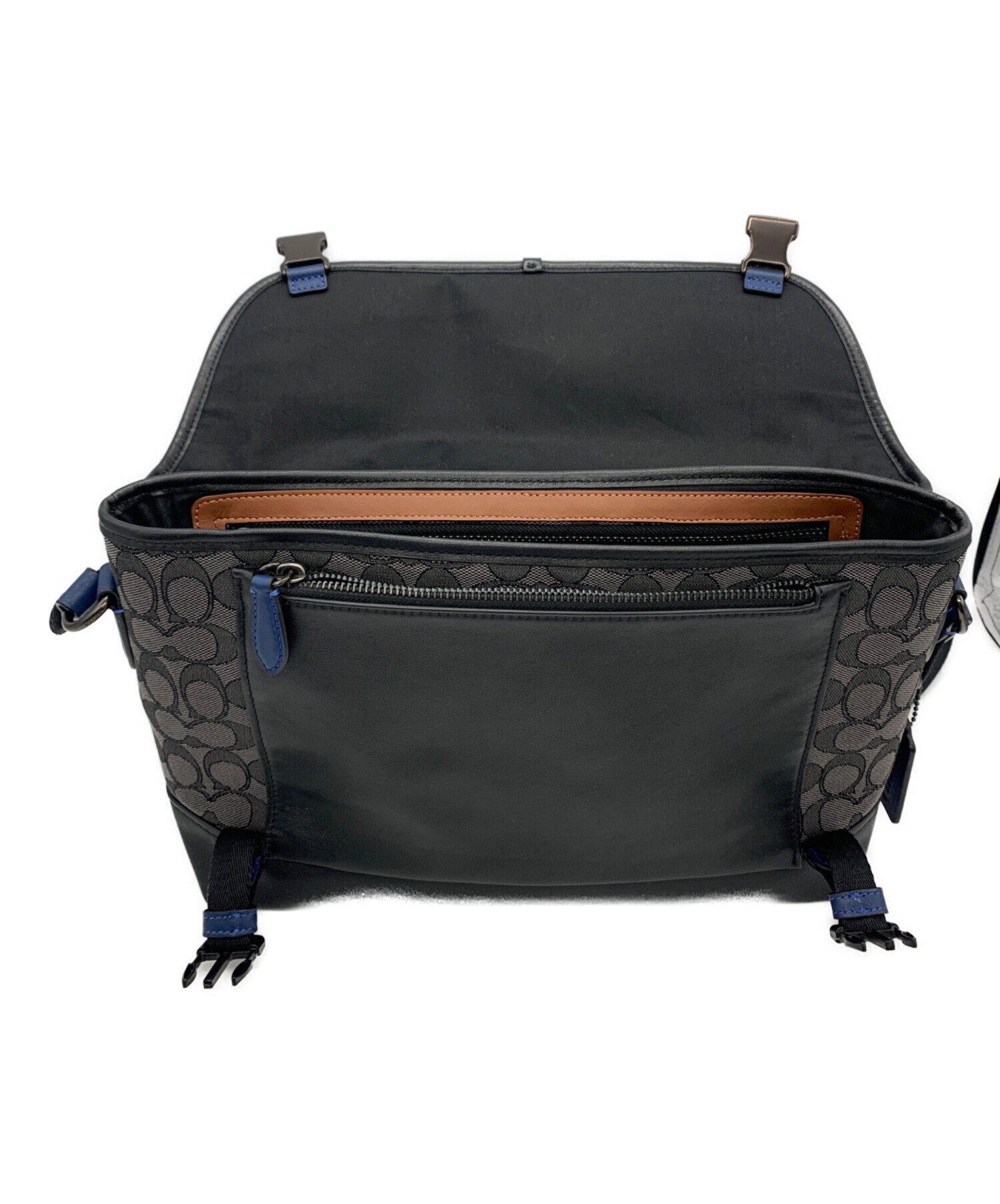 中古・古着通販】COACH (コーチ) リーグ バイク バッグ シグネチャー