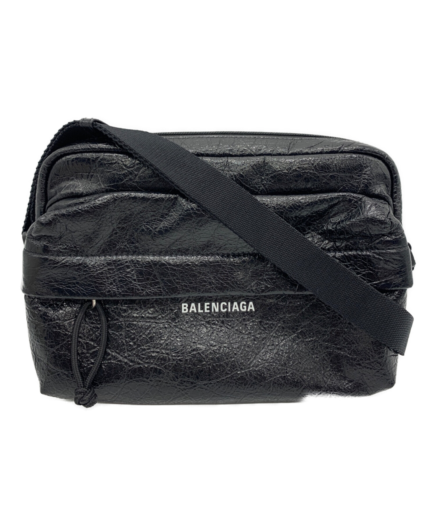 【限定SALE】BALENCIAGA ブラックショルダーバッグ 中古・古着通販】BALENCIAGA (バレンシアガ) Fotocamera Explorer