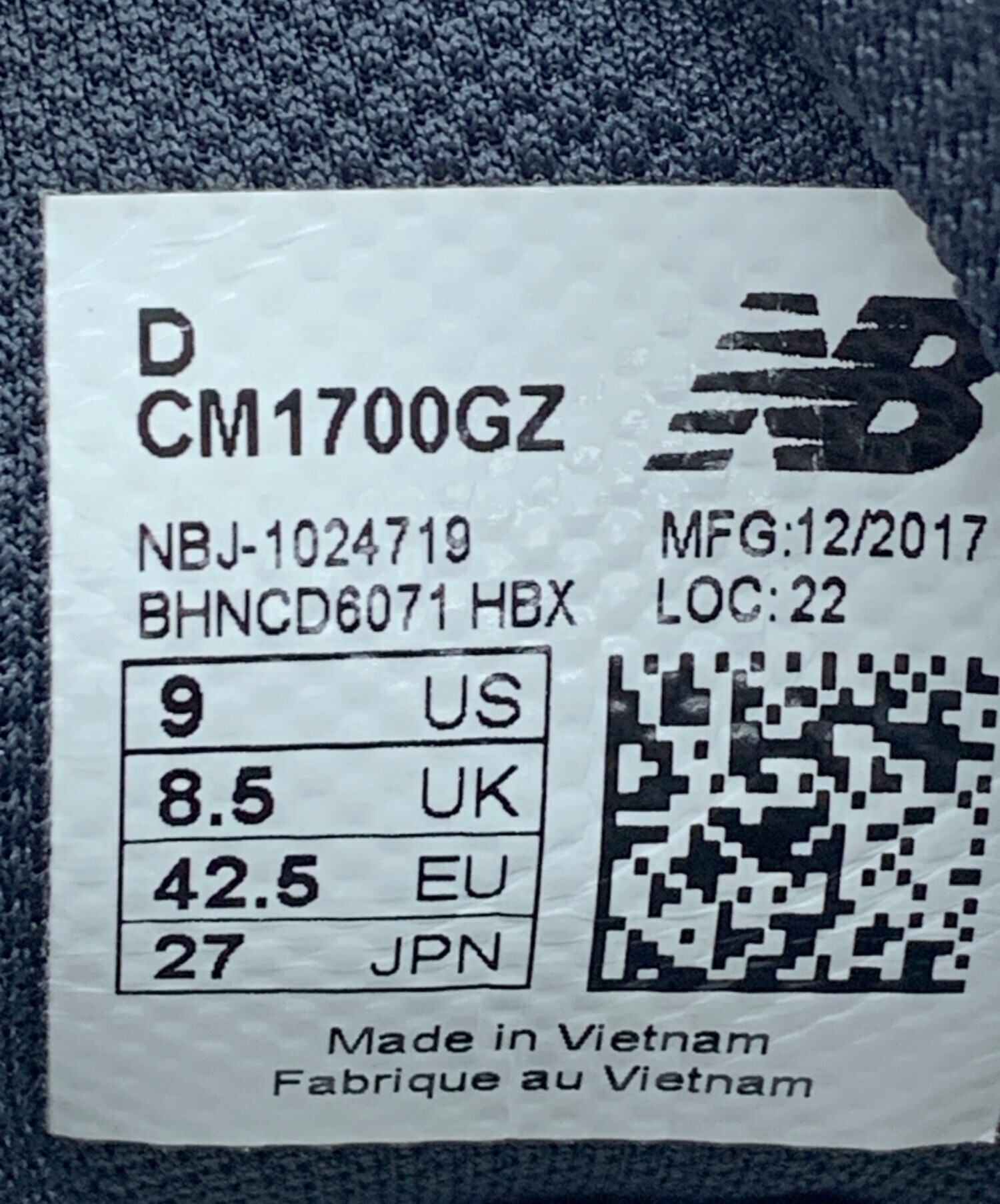 中古・古着通販】NEW BALANCE (ニューバランス) CM1700GZ ネイビー 