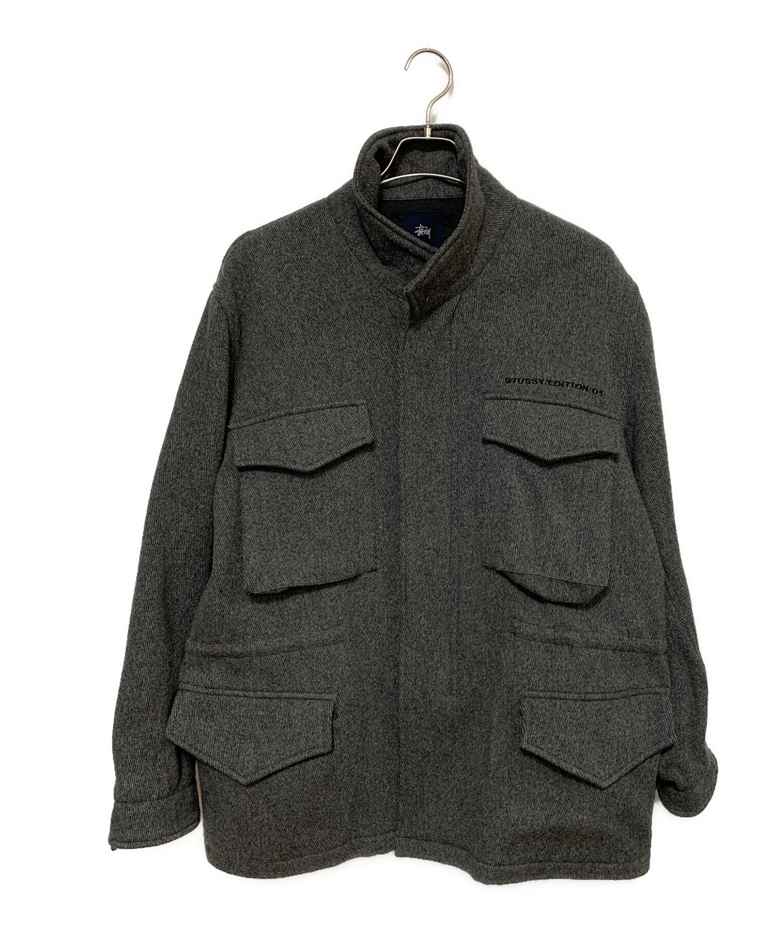 中古・古着通販】stussy (ステューシー) ウールジャケット グレー 