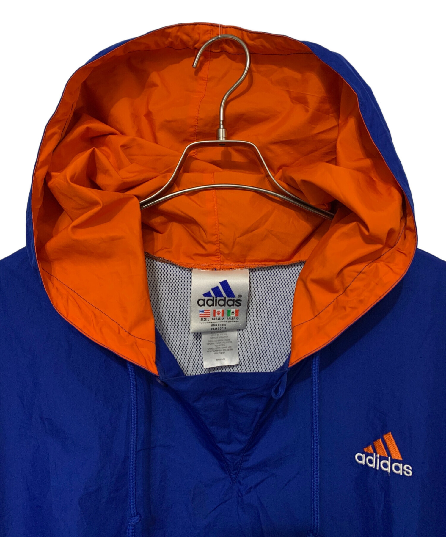 中古・古着通販】adidas (アディダス) ナイロンパーカー ブルー