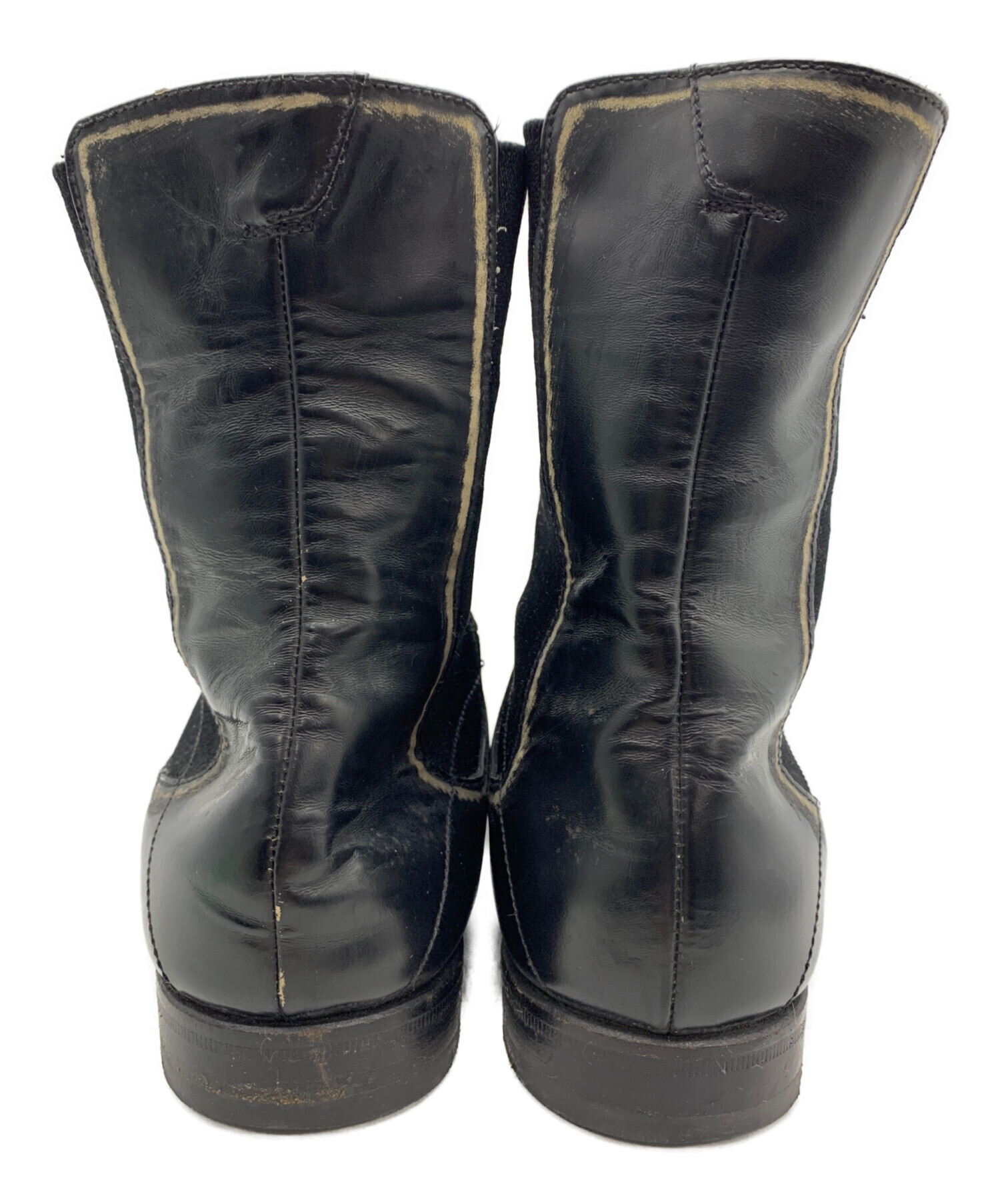 中古・古着通販】PRADA (プラダ) ダメージ加工サイドゴアブーツ