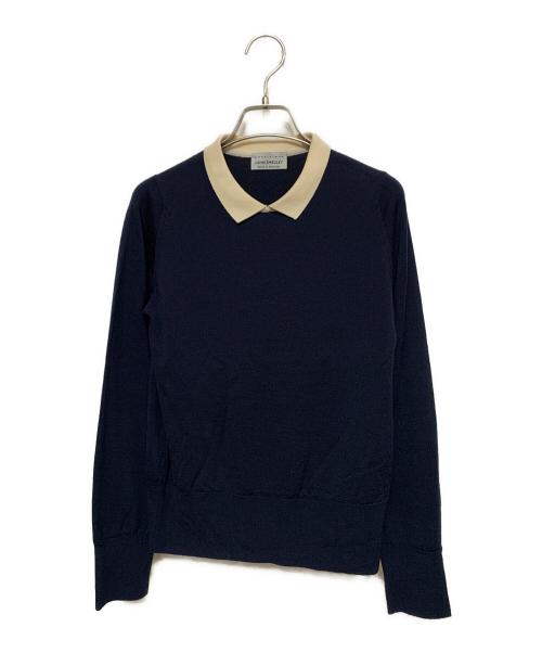 中古・古着通販】JOHN SMEDLEY (ジョンスメドレー) 襟付ニットプル
