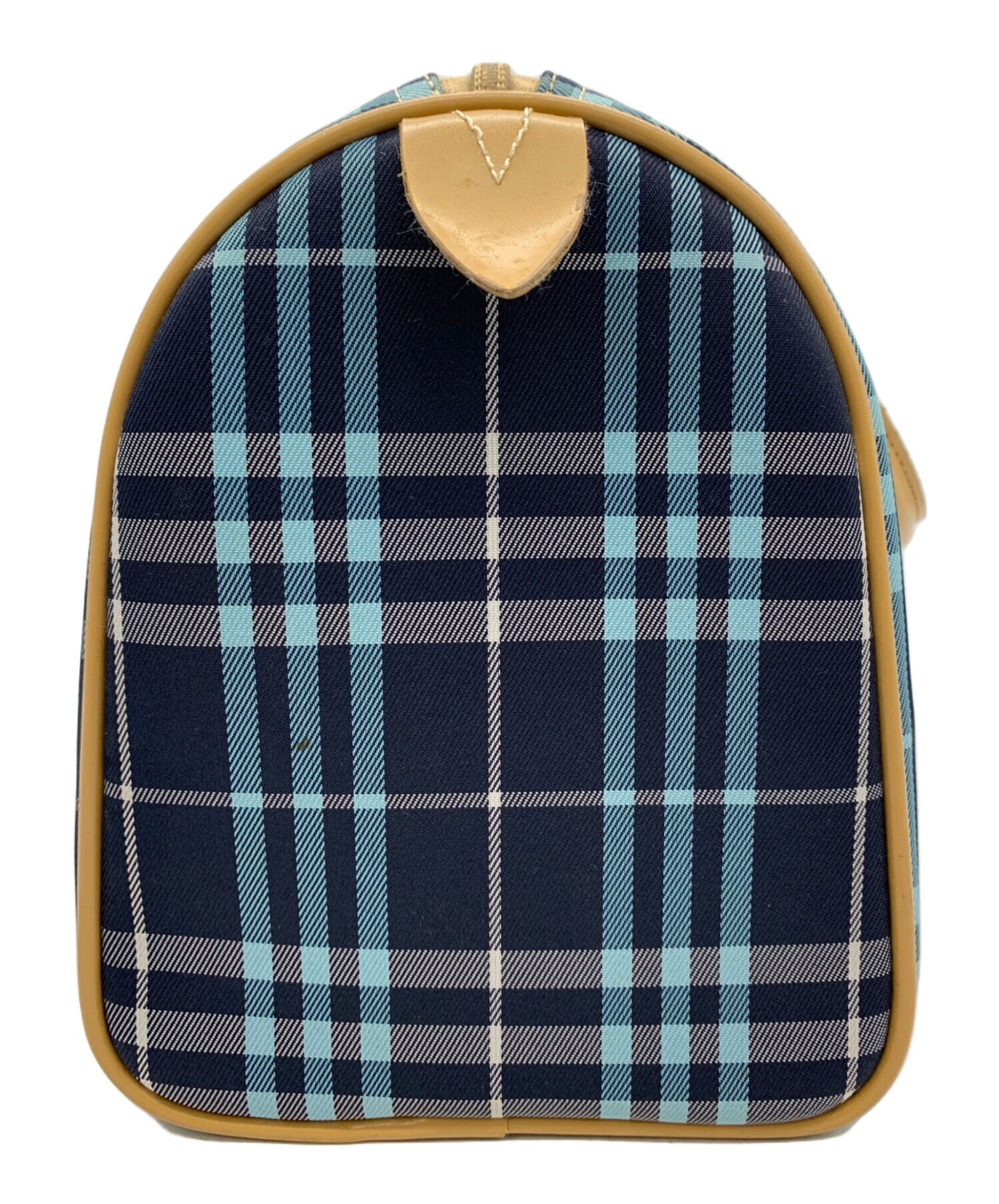 BURBERRY BLUE LABEL ミニボストンバッグ デニム調 中古・古着通販】BURBERRY BLUE LABEL (バーバリー ブルー レーベル