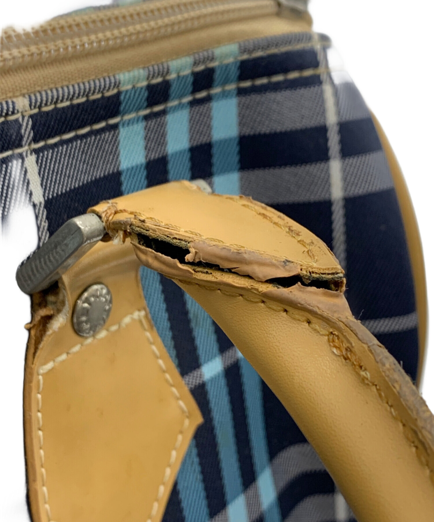 Burberry sports ボストンバック　ヴィンテージ　紺色 中古・古着通販】BURBERRY BLUE LABEL (バーバリー ブルー レーベル