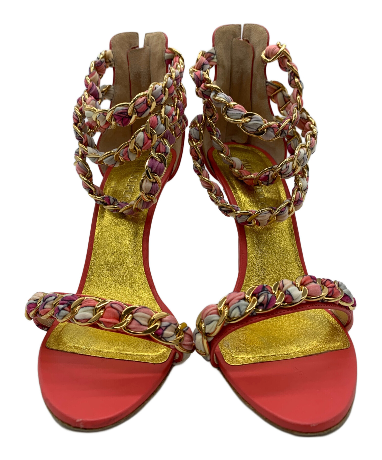 EMILIO PUCCI クッション エミリオ・プッチ レッド ピンク 中古・古着通販】Emilio Pucci (エミリオ プッチ) サンダル ピンク