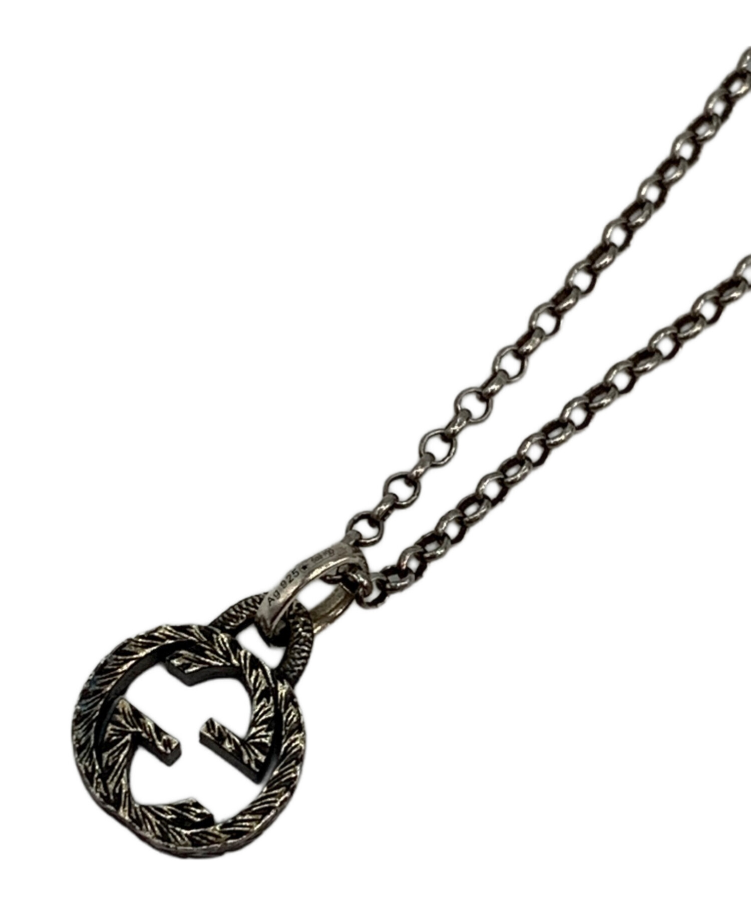 中古・古着通販】GUCCI (グッチ) インターロッキングGペンダント 