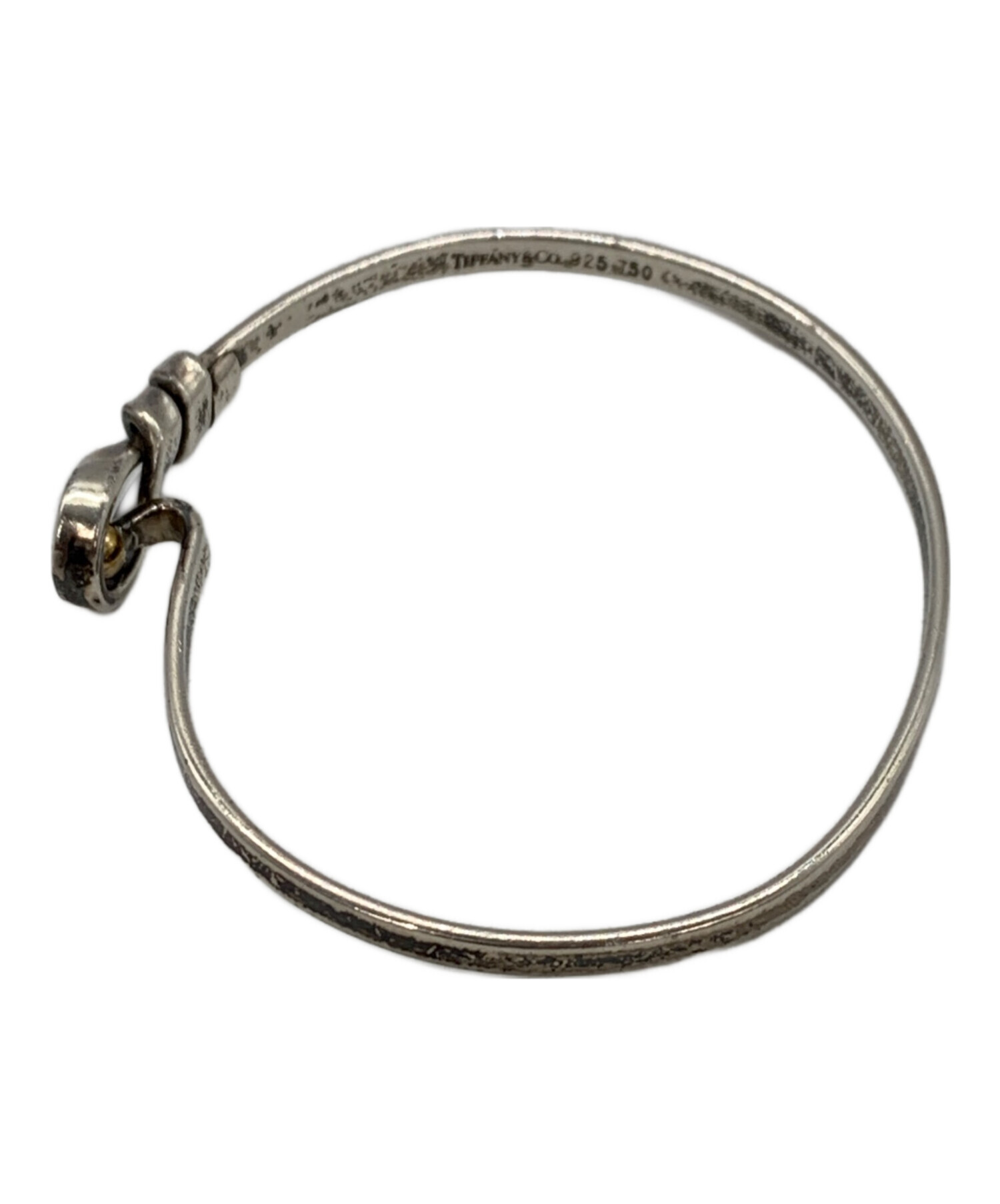 良品Tiffany＆Co. ティファニーフックアンドアイ 925バングルUSED 中古・古着通販】Tiffany & Co. (ティファニー) フックアンドアイ